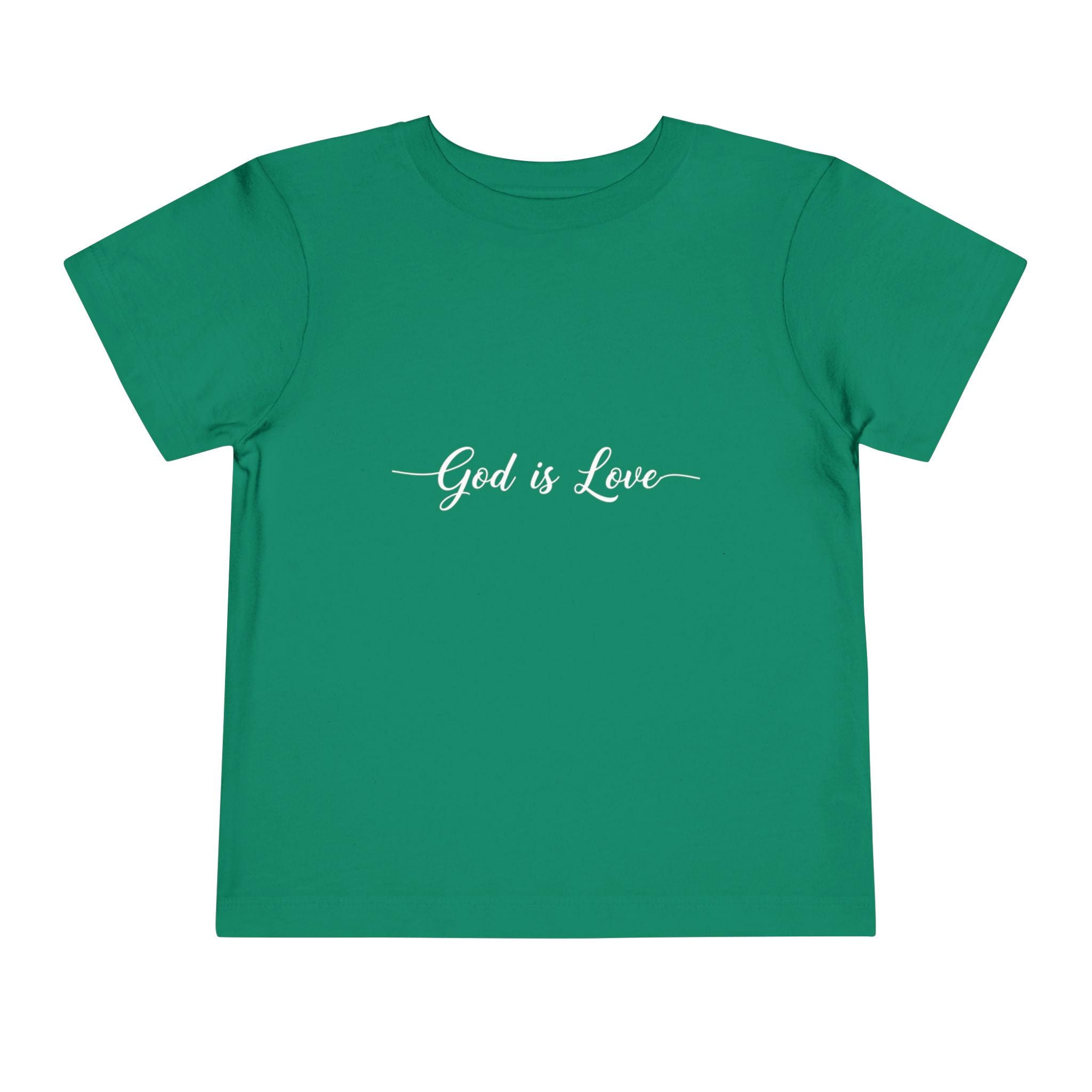 God is Love Toddler Tee — Faith-Based Kids' Short Sleeve Shirt