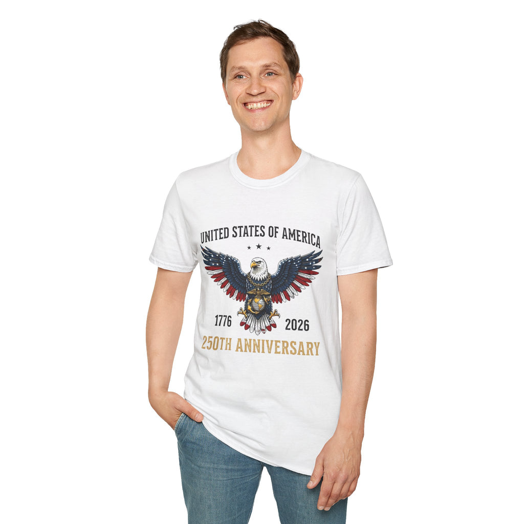 United States of America Eagle T-Shirt — 250th Anniversary 1776–2026 Patriotic Tee