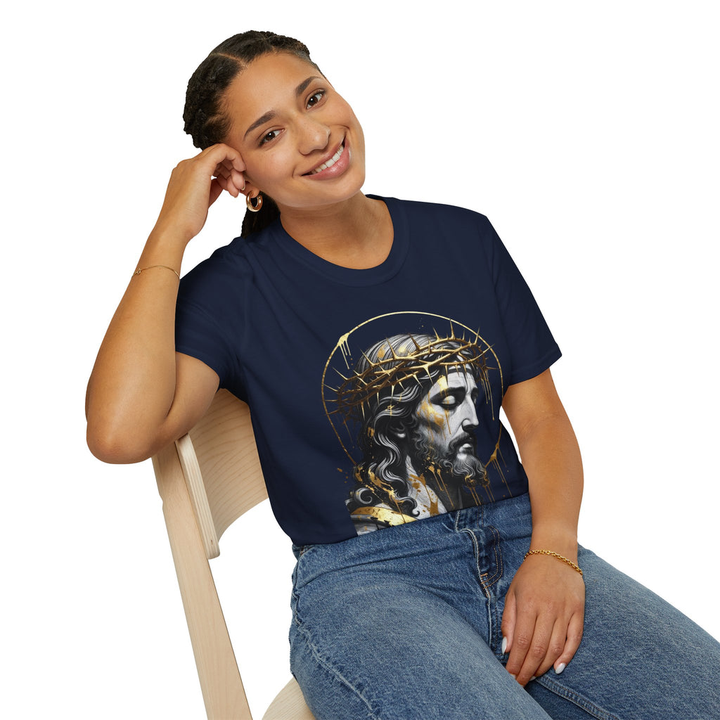 Jesus Portrait T-Shirt — Crown of Thorns Christian Tee