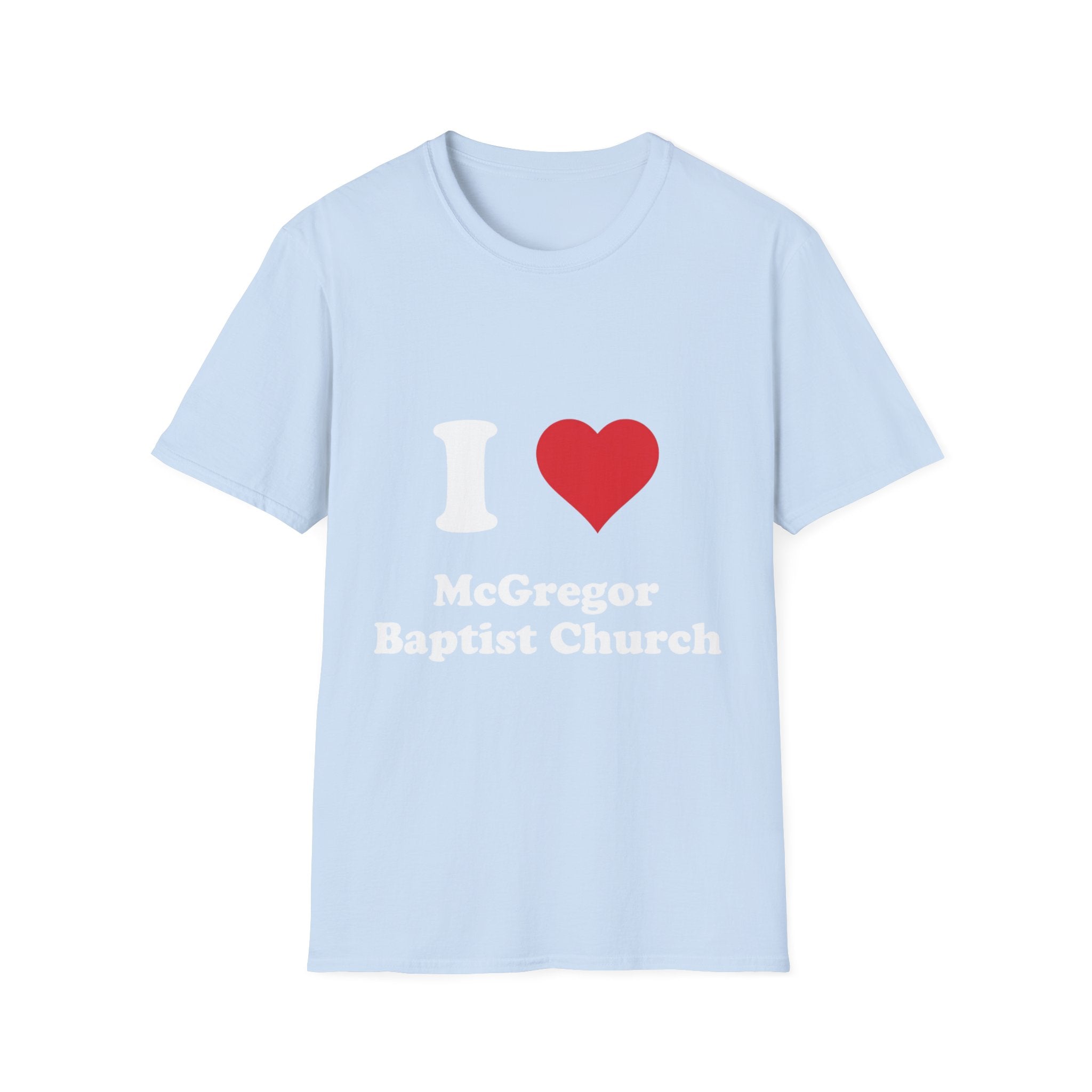 I Heart McGregor Baptist Church T-Shirt — Church Fan Tee