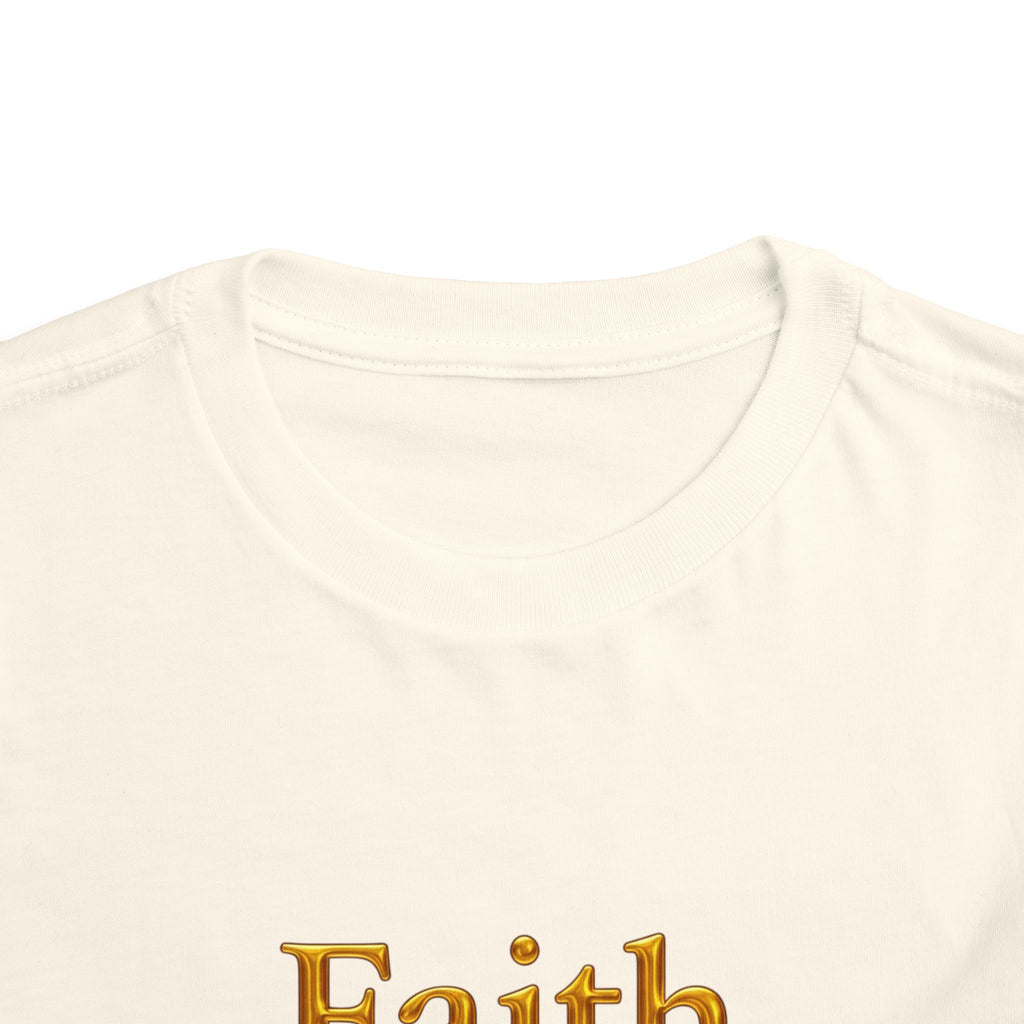 Toddler Tee — Faith Hope Love Gold Text
