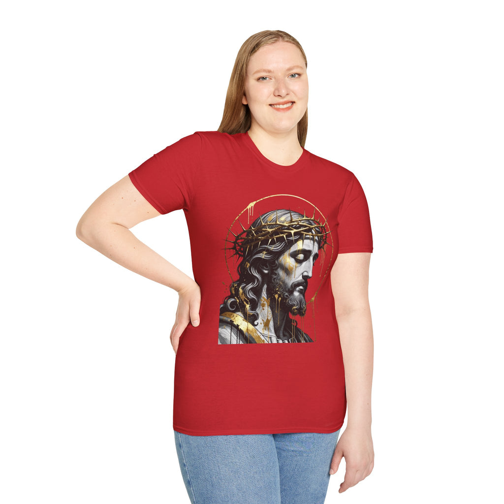 Jesus Portrait T-Shirt — Crown of Thorns Christian Tee