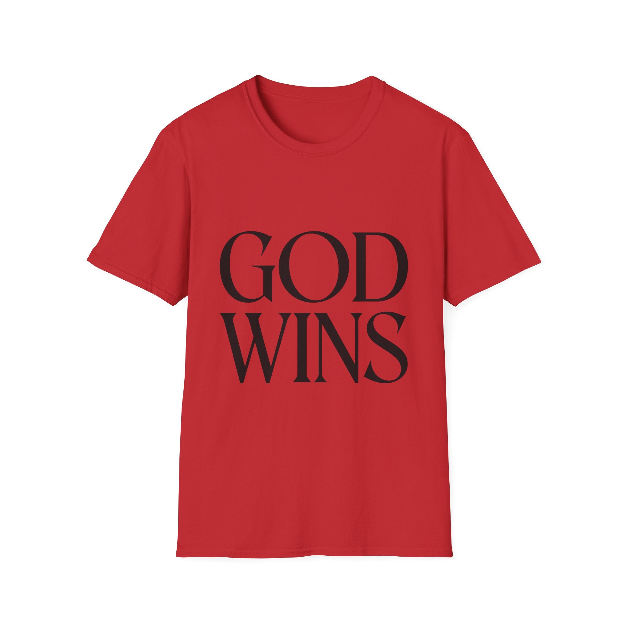 God Wins T-Shirt — Inspirational Christian Faith Tee