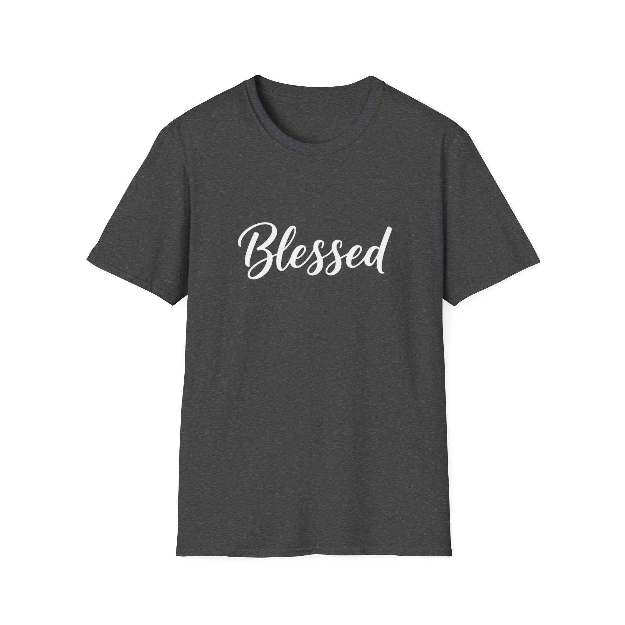 Blessed Script T-Shirt — Inspirational Faith Graphic Tee