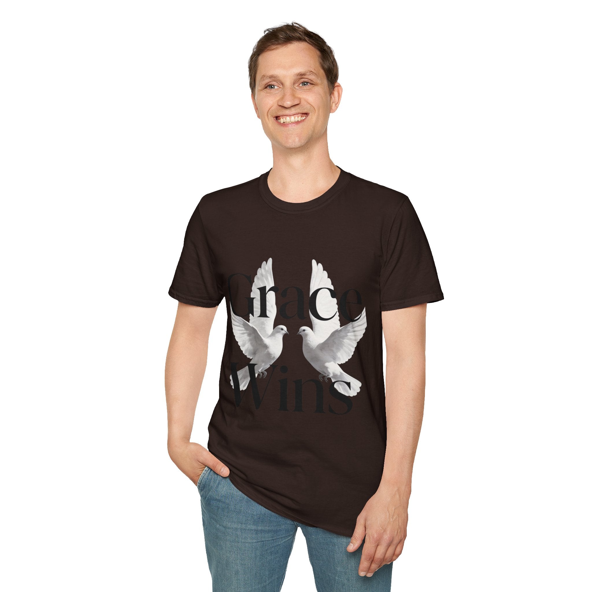 Grace Wins Doves Inspirational faith shirt