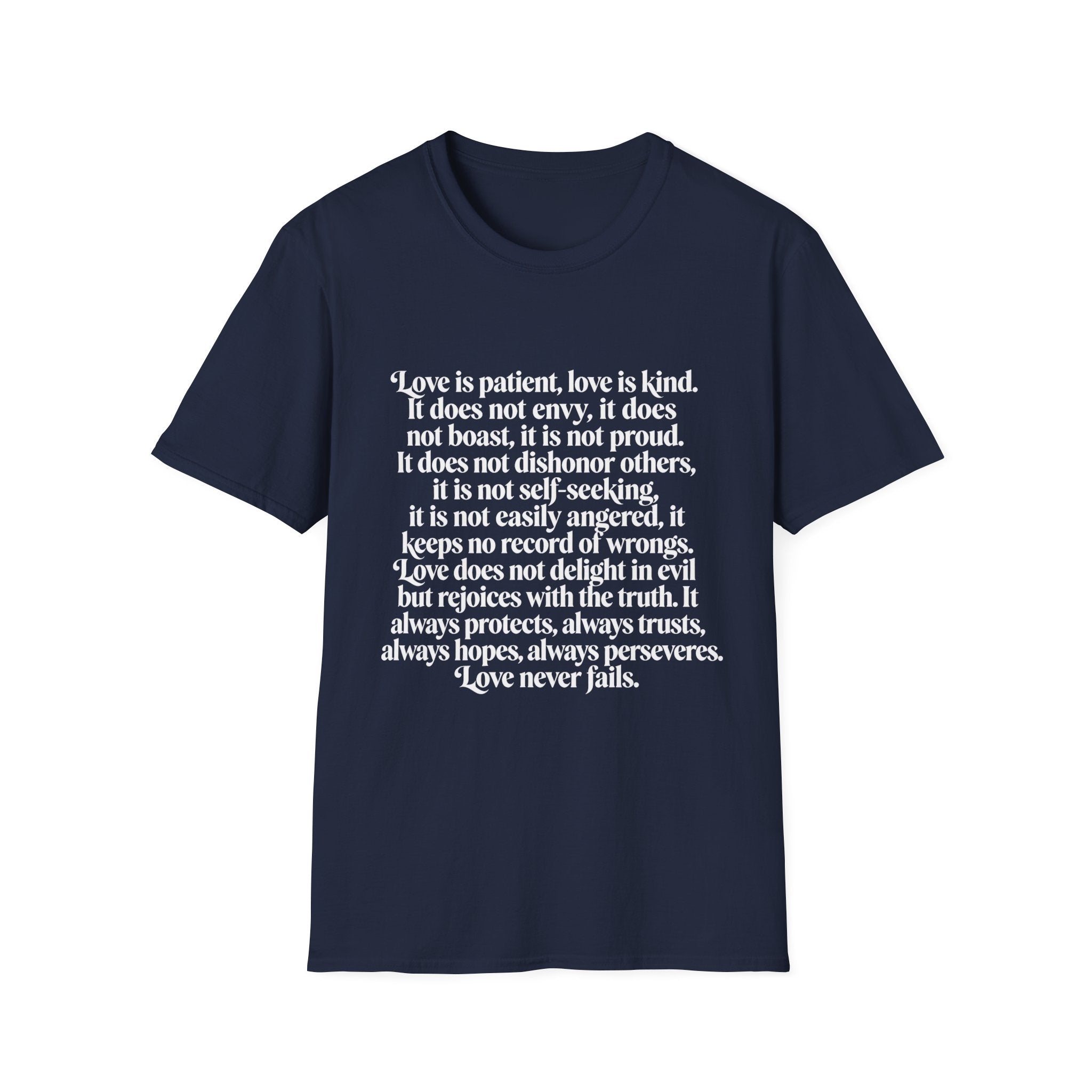 Love Is Patient Tee — 1 Corinthians 13 Inspirational Christian T-Shirt