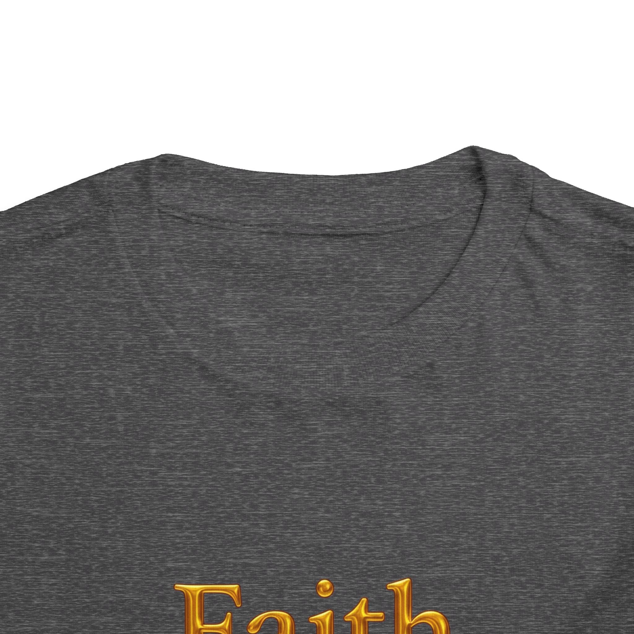 Toddler Tee — Faith Hope Love Gold Text