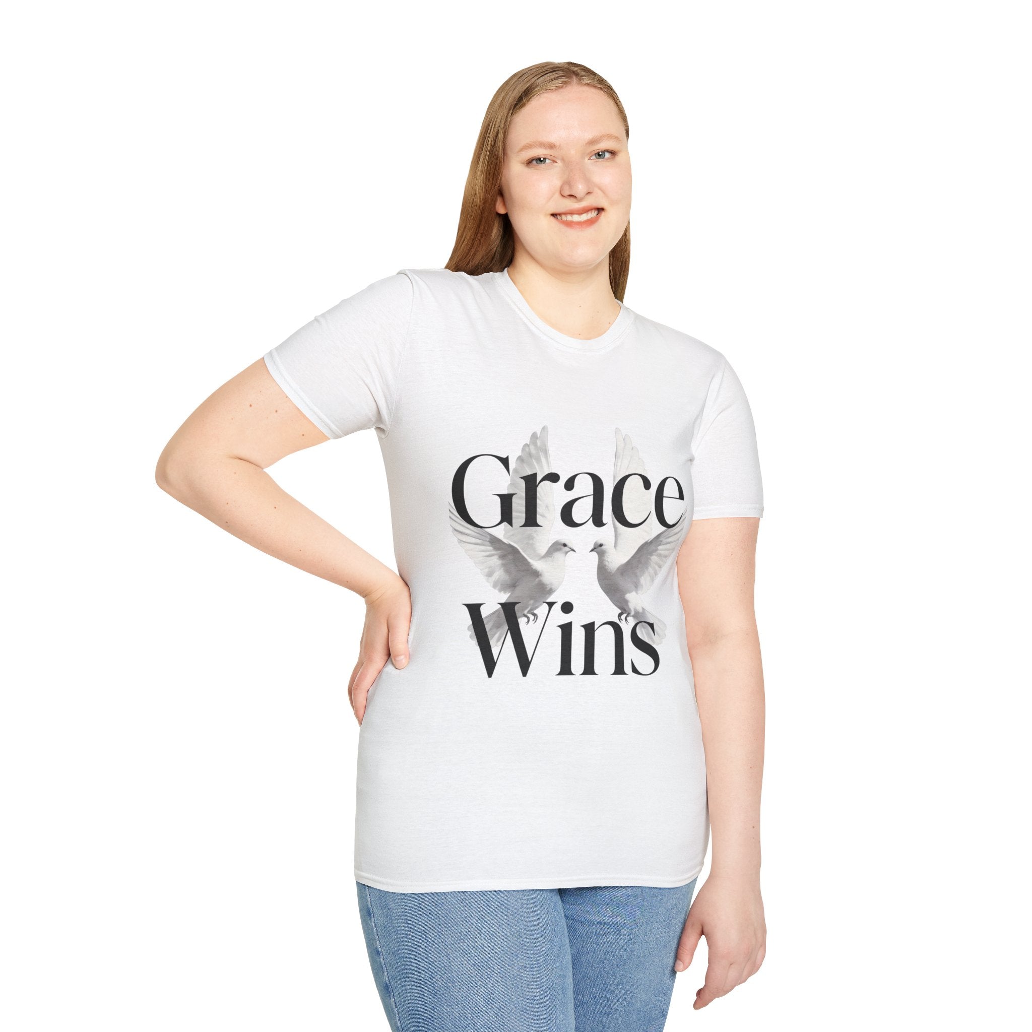 Grace Wins Doves Inspirational faith shirt