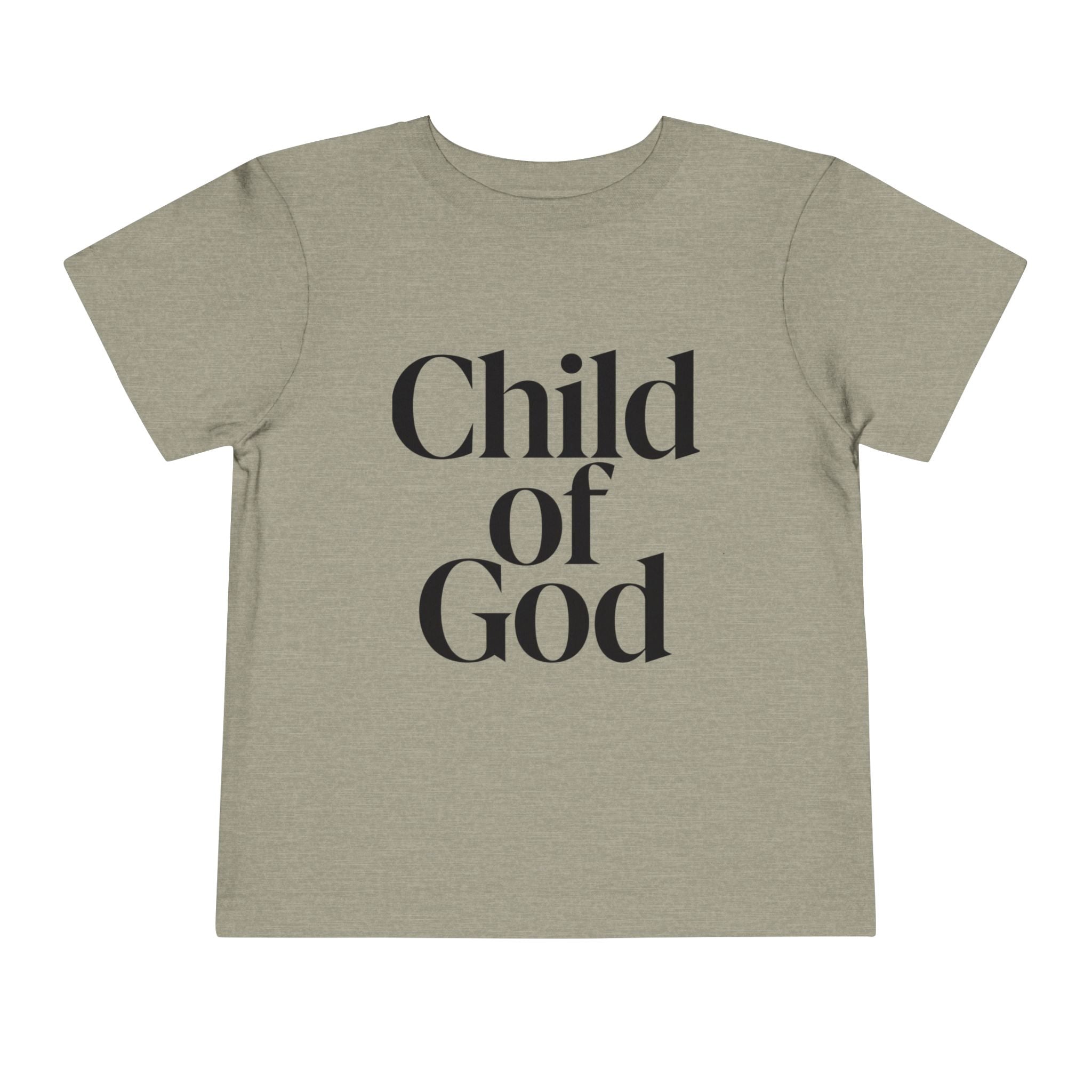 Toddler Tee – "Child of God" Faith Graphic