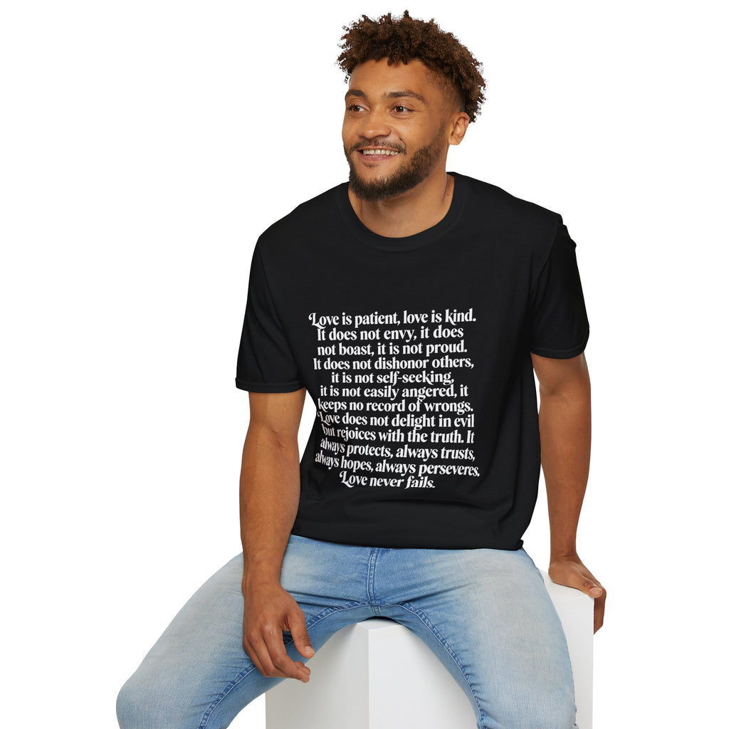Love Is Patient Tee — 1 Corinthians 13 Inspirational Christian T-Shirt