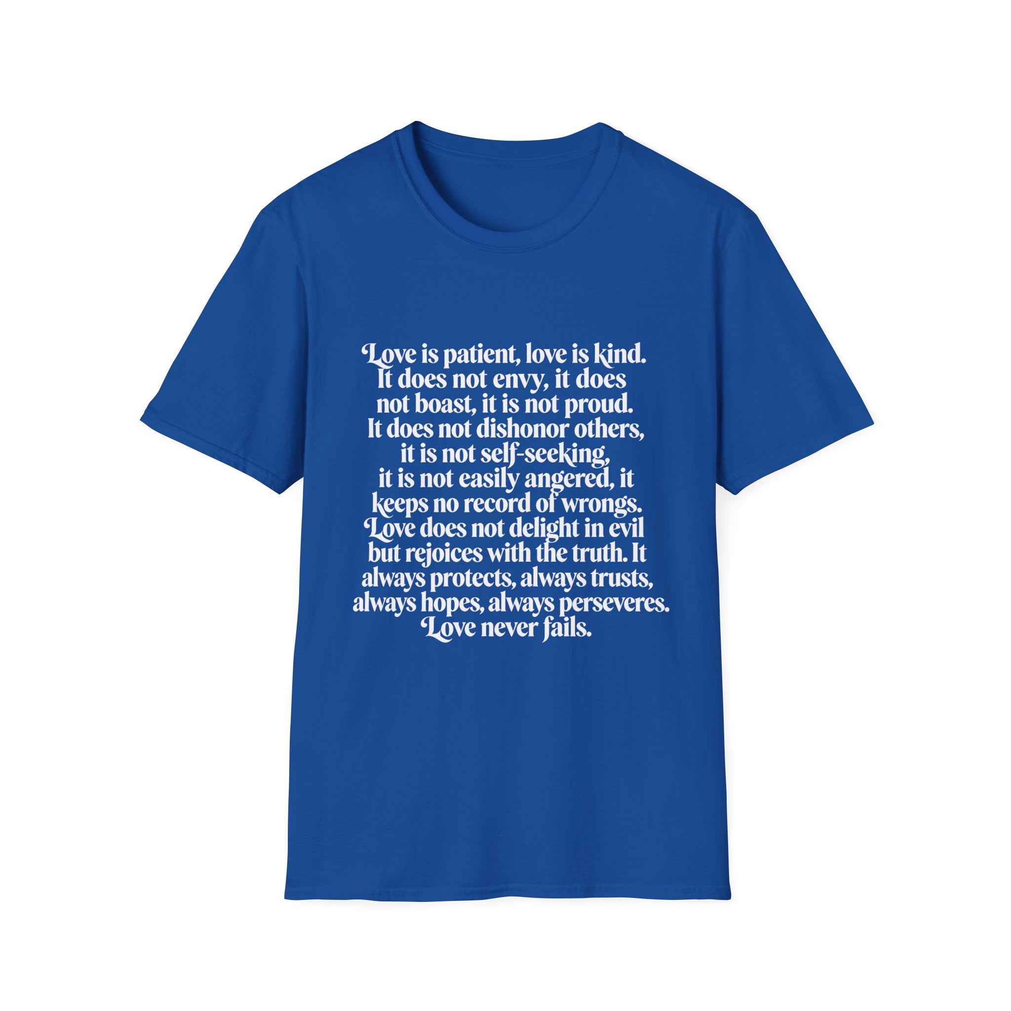 Love Is Patient Tee — 1 Corinthians 13 Inspirational Christian T-Shirt