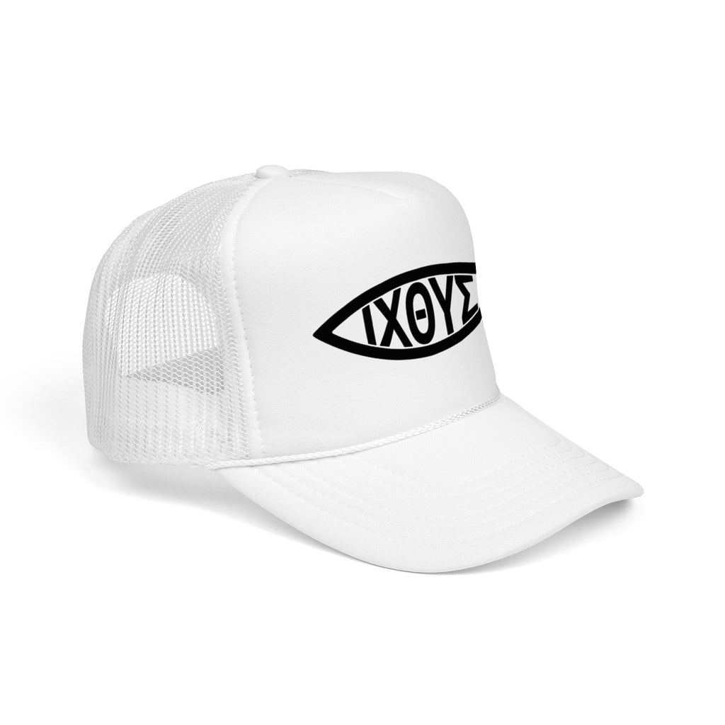 Christian Fish Trucker Hat with ΙΧΘΥΣ Ichthys Design
