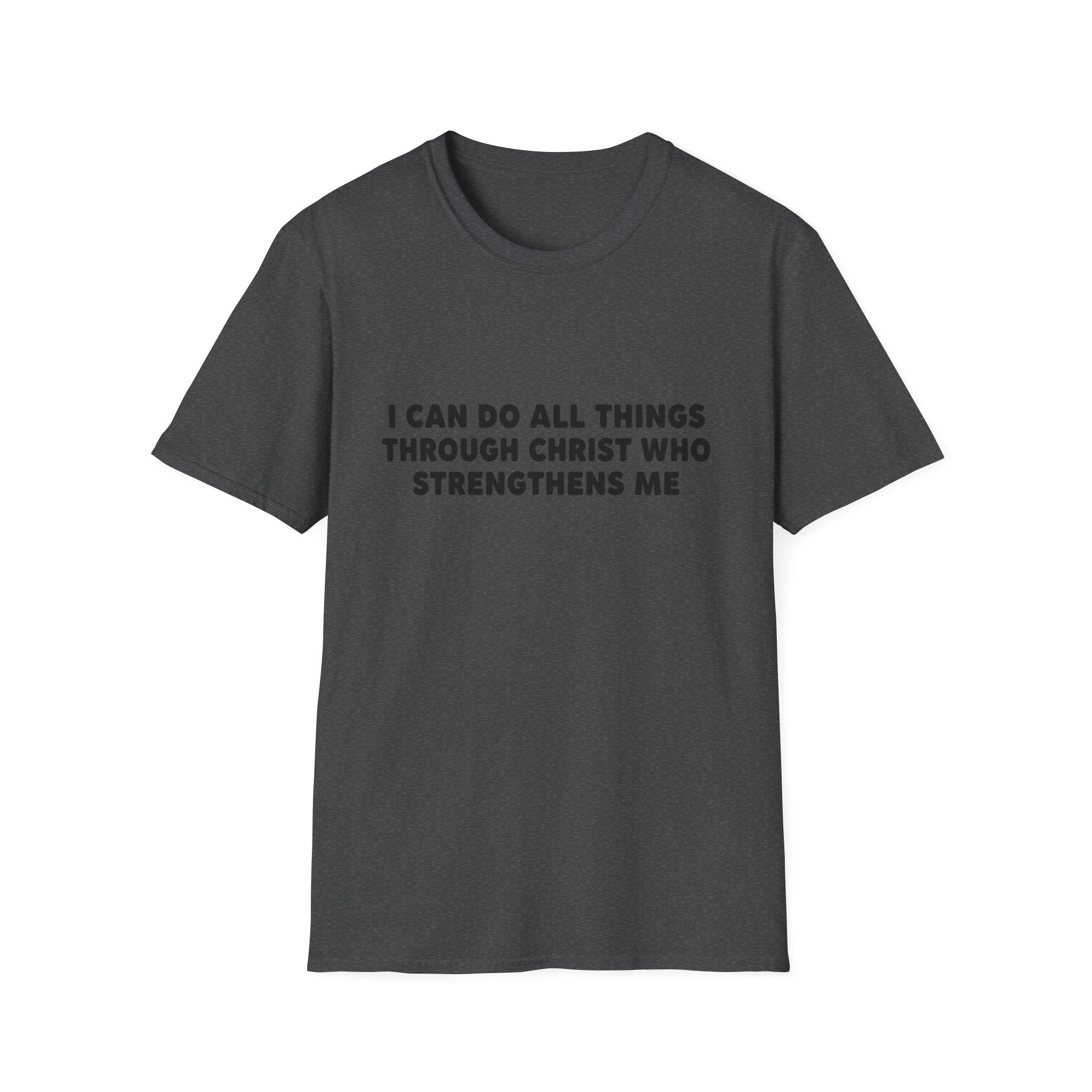 Christian Inspirational T-Shirt — "I Can Do All Things Through Christ"