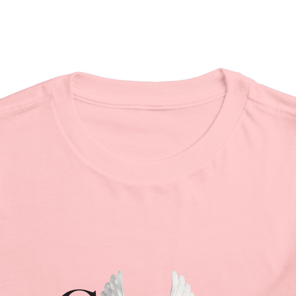 Toddler Tee — "Grace Wins" Dove Graphic Christian Short Sleeve Shirt
