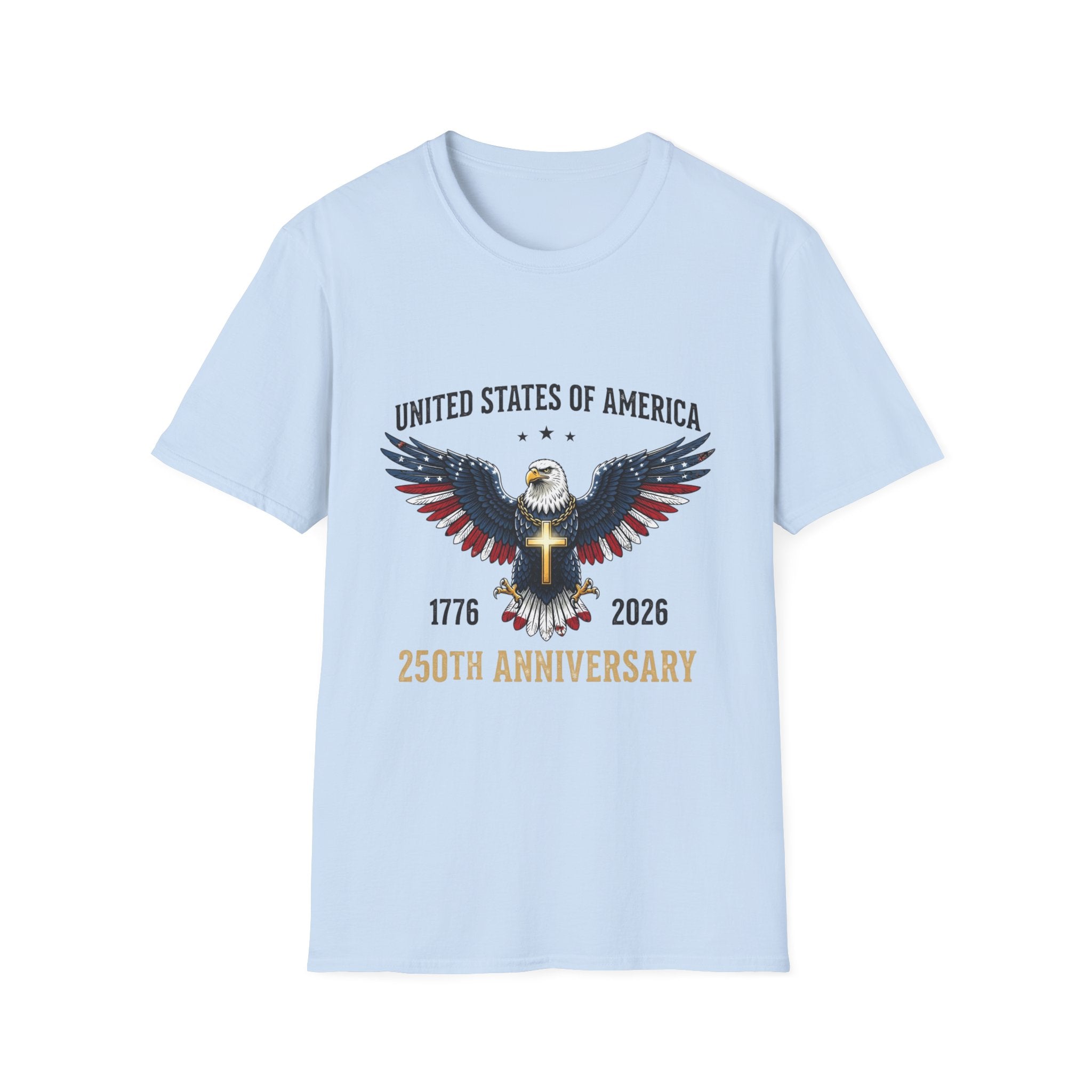 American Eagle Graphic T-Shirt — United States of America 1776–2026 Patriotic Tee