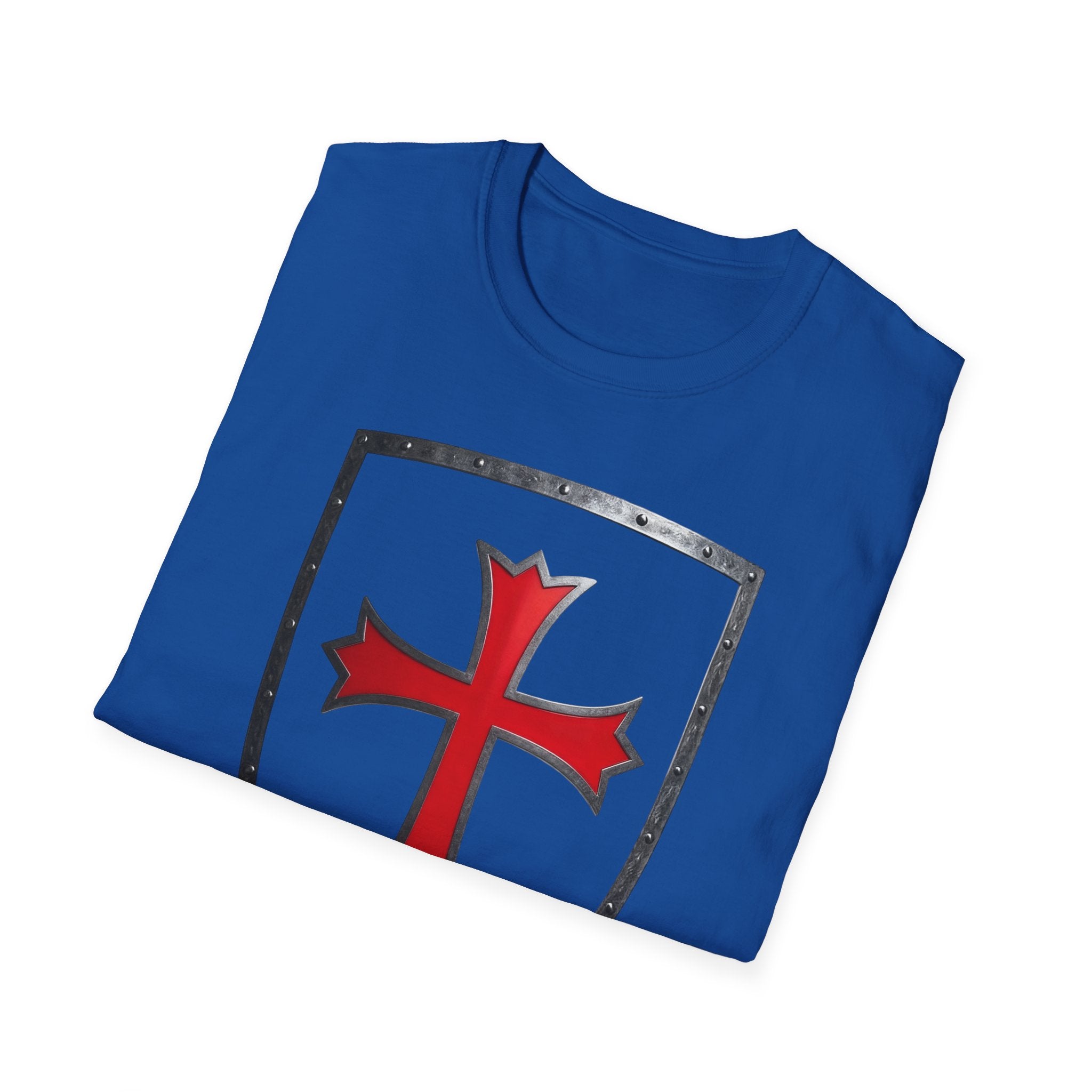 Crusader Shield T-Shirt — Red Cross Medieval Shield Tee