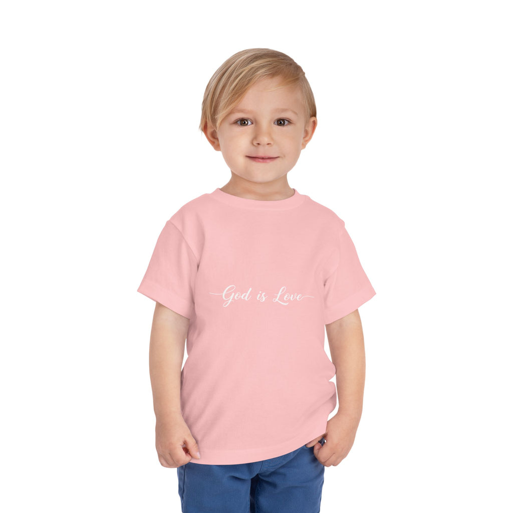 God is Love Toddler Tee — Faith-Based Kids' Short Sleeve Shirt