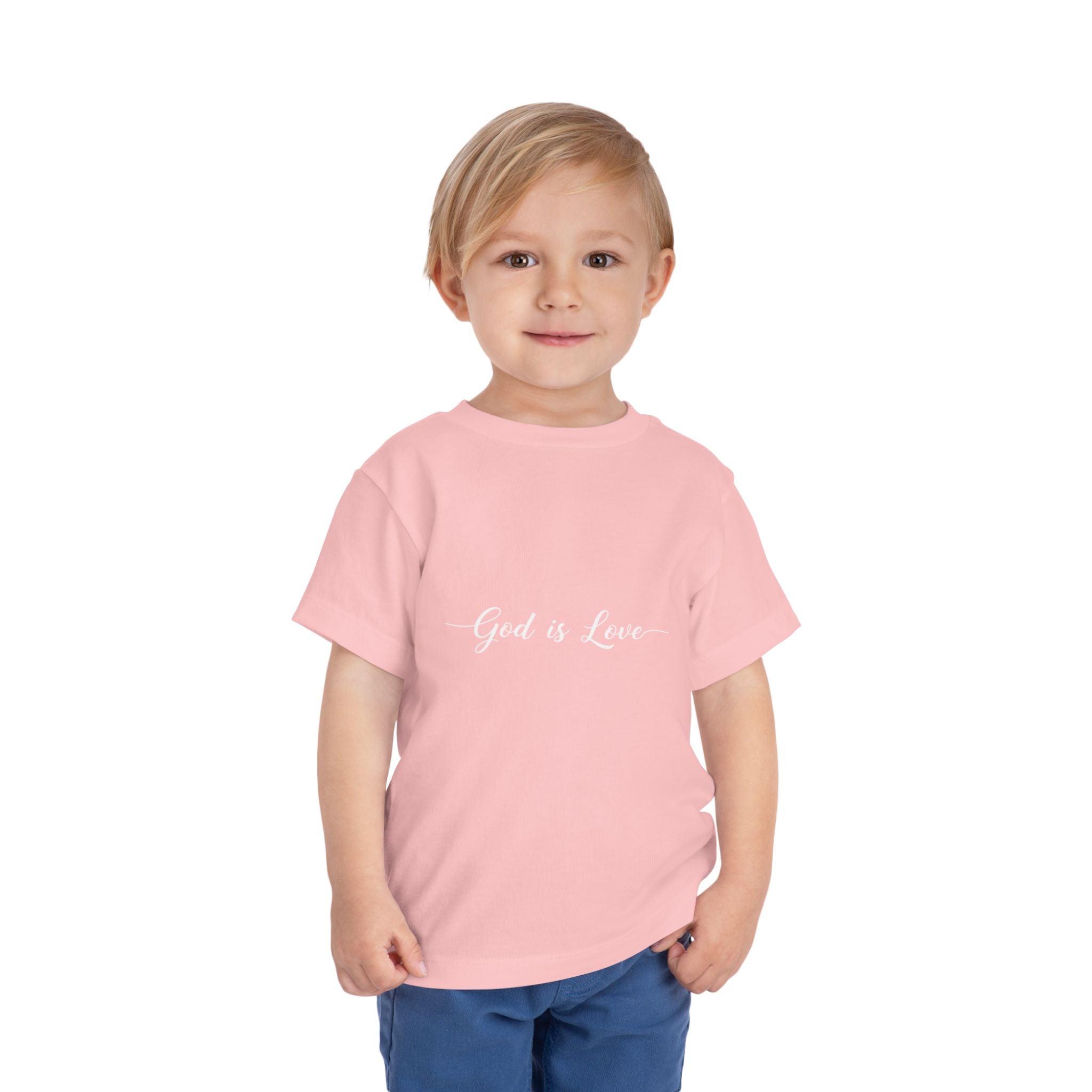 God is Love Toddler Tee — Faith-Based Kids' Short Sleeve Shirt