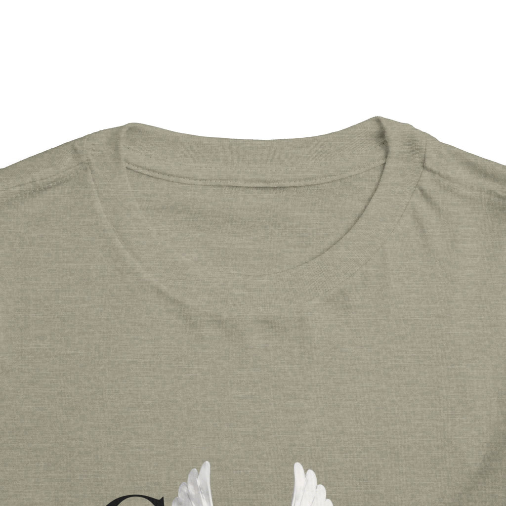 Toddler Tee — "Grace Wins" Dove Graphic Christian Short Sleeve Shirt