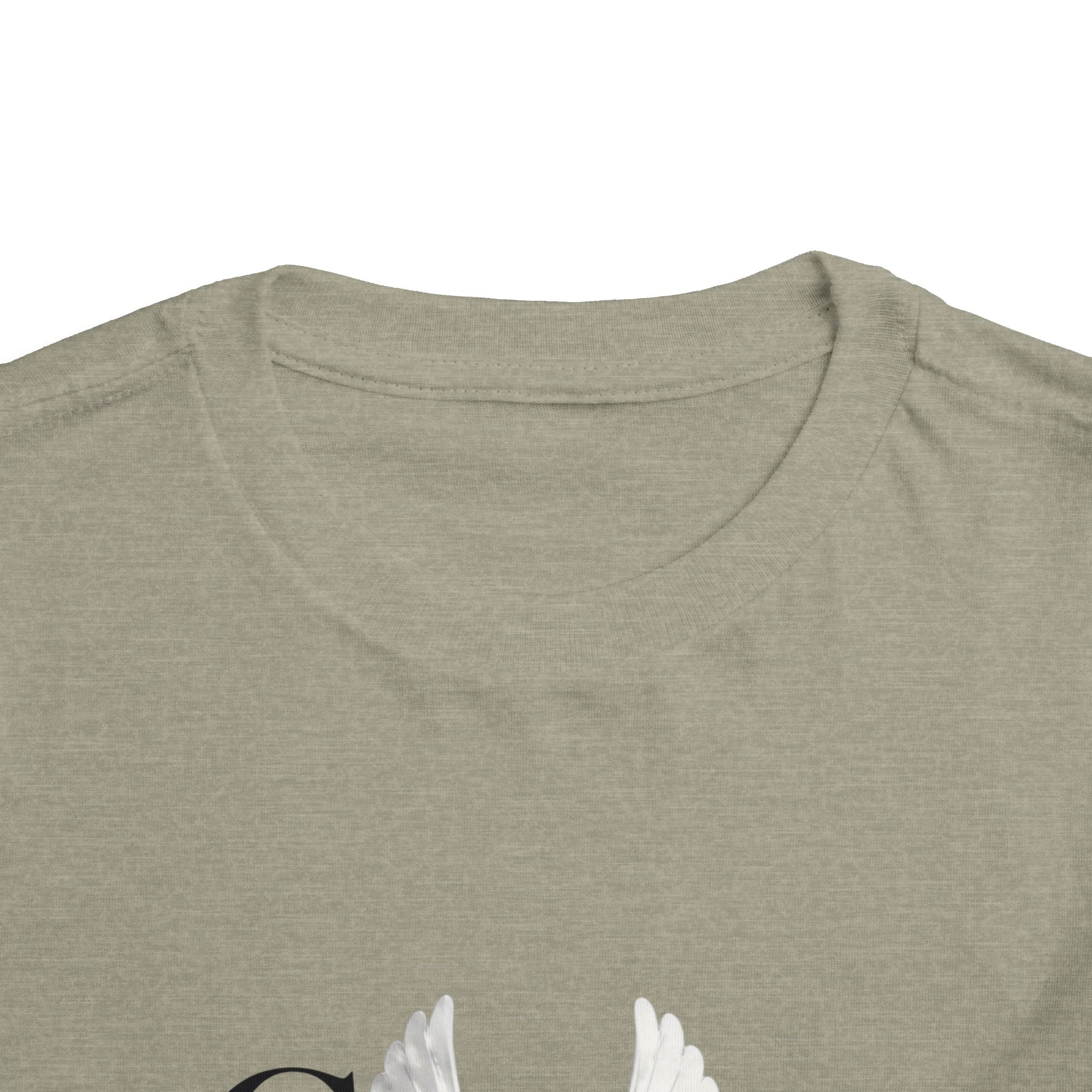 Toddler Tee — "Grace Wins" Dove Graphic Christian Short Sleeve Shirt
