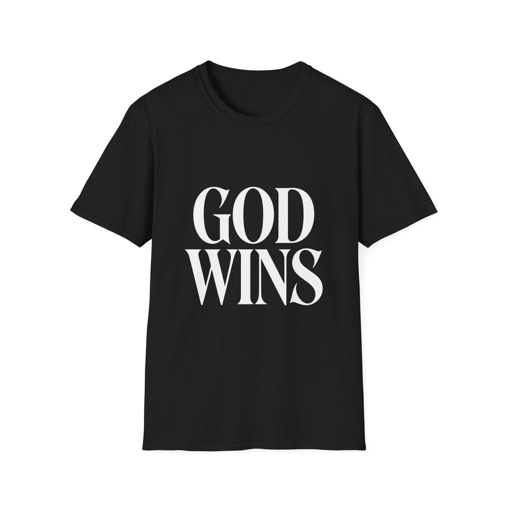 God Wins T-Shirt — Inspirational Christian Faith Tee
