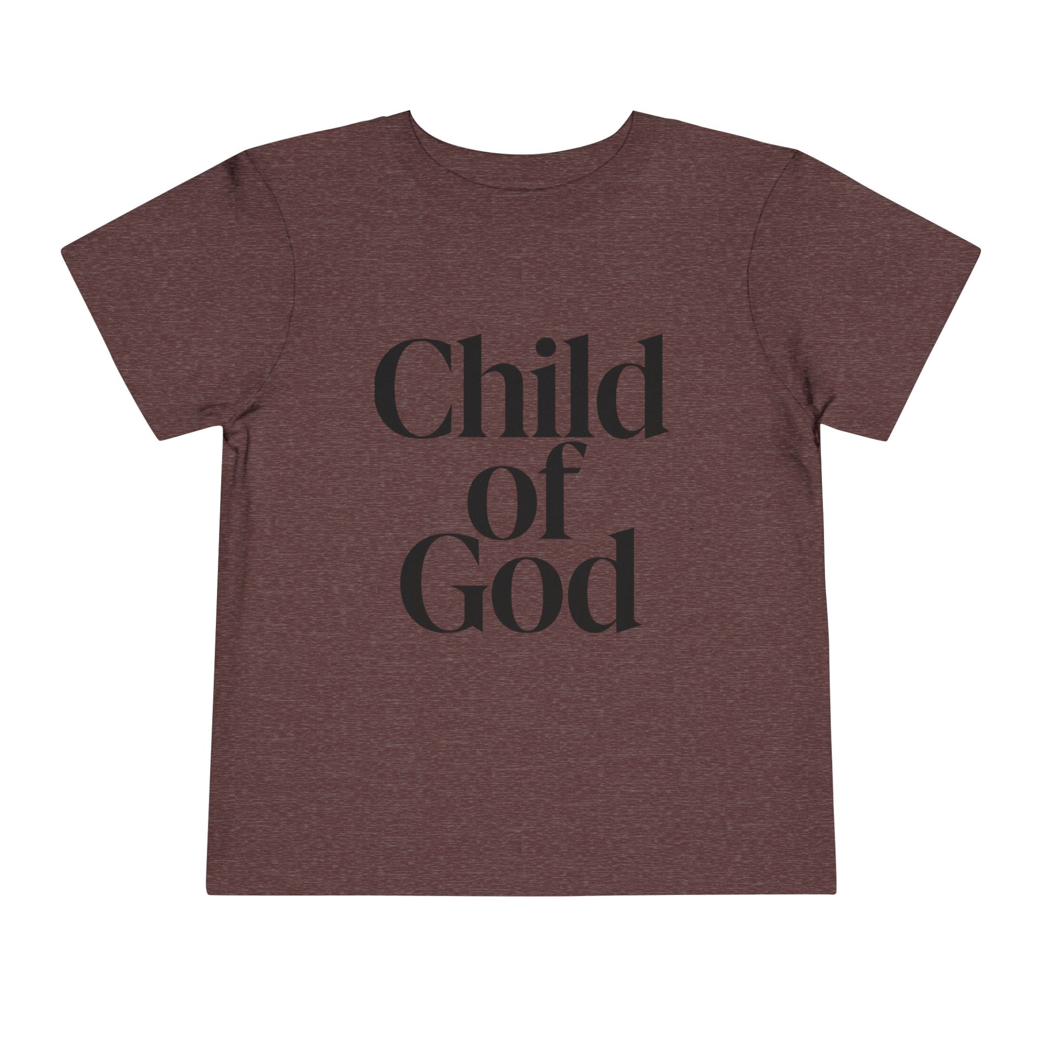 Toddler Tee – "Child of God" Faith Graphic