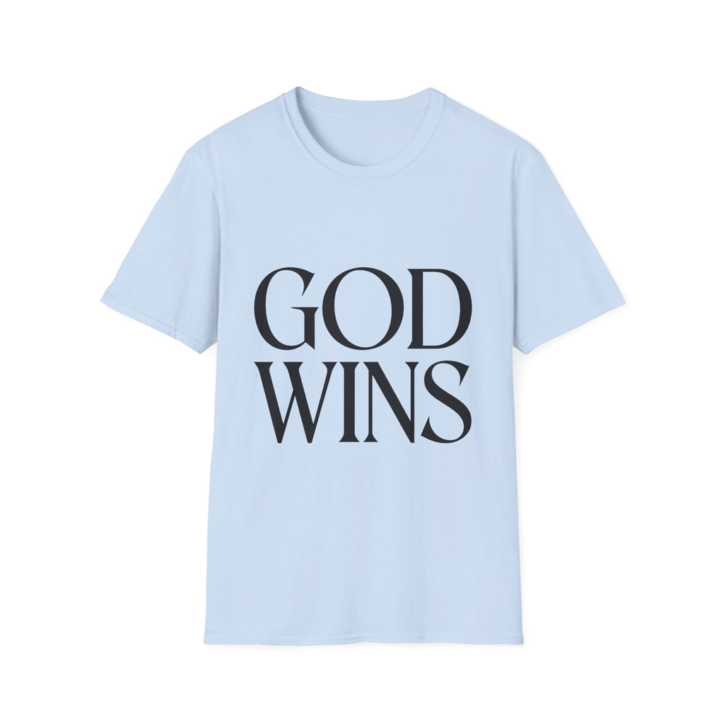 God Wins T-Shirt — Inspirational Christian Faith Tee