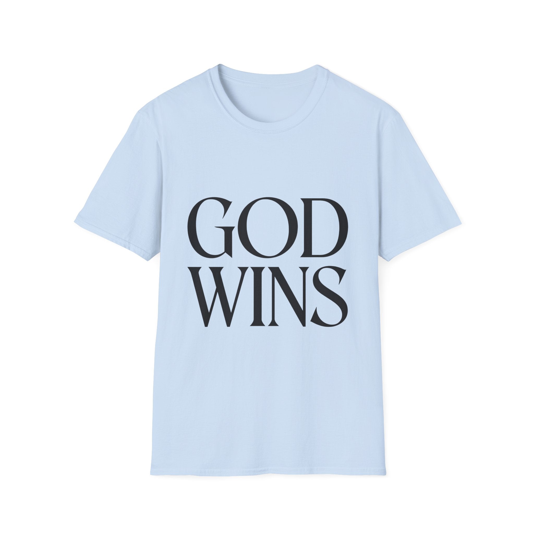 God Wins T-Shirt — Inspirational Christian Faith Tee