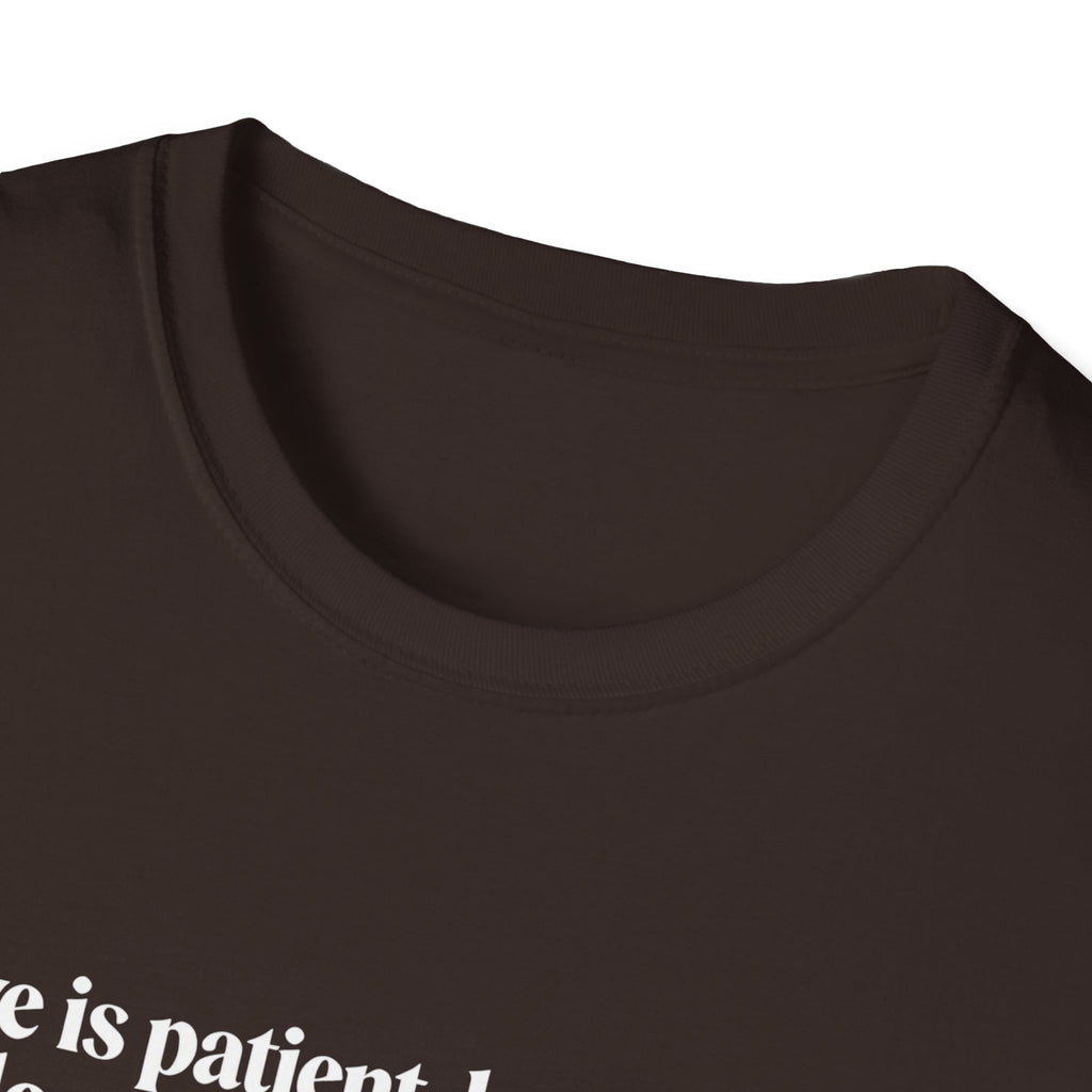 Love Is Patient Tee — 1 Corinthians 13 Inspirational Christian T-Shirt
