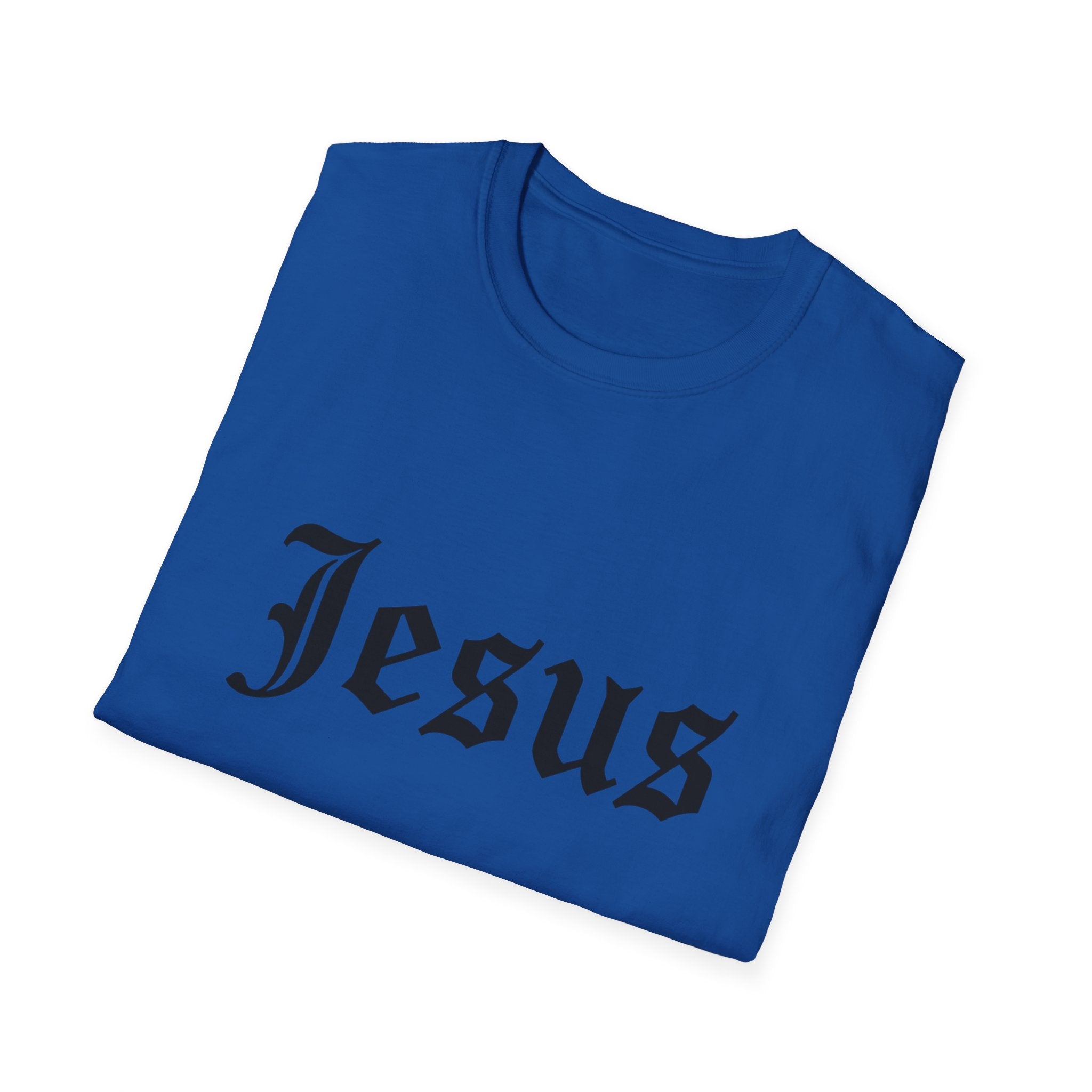 Jesus Gothic Script T-Shirt — Christian Faith Tee