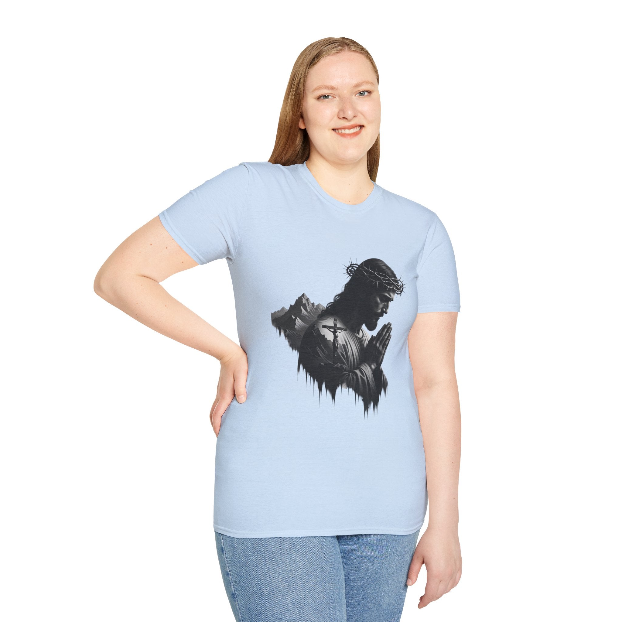 Praying Jesus Graphic T-Shirt