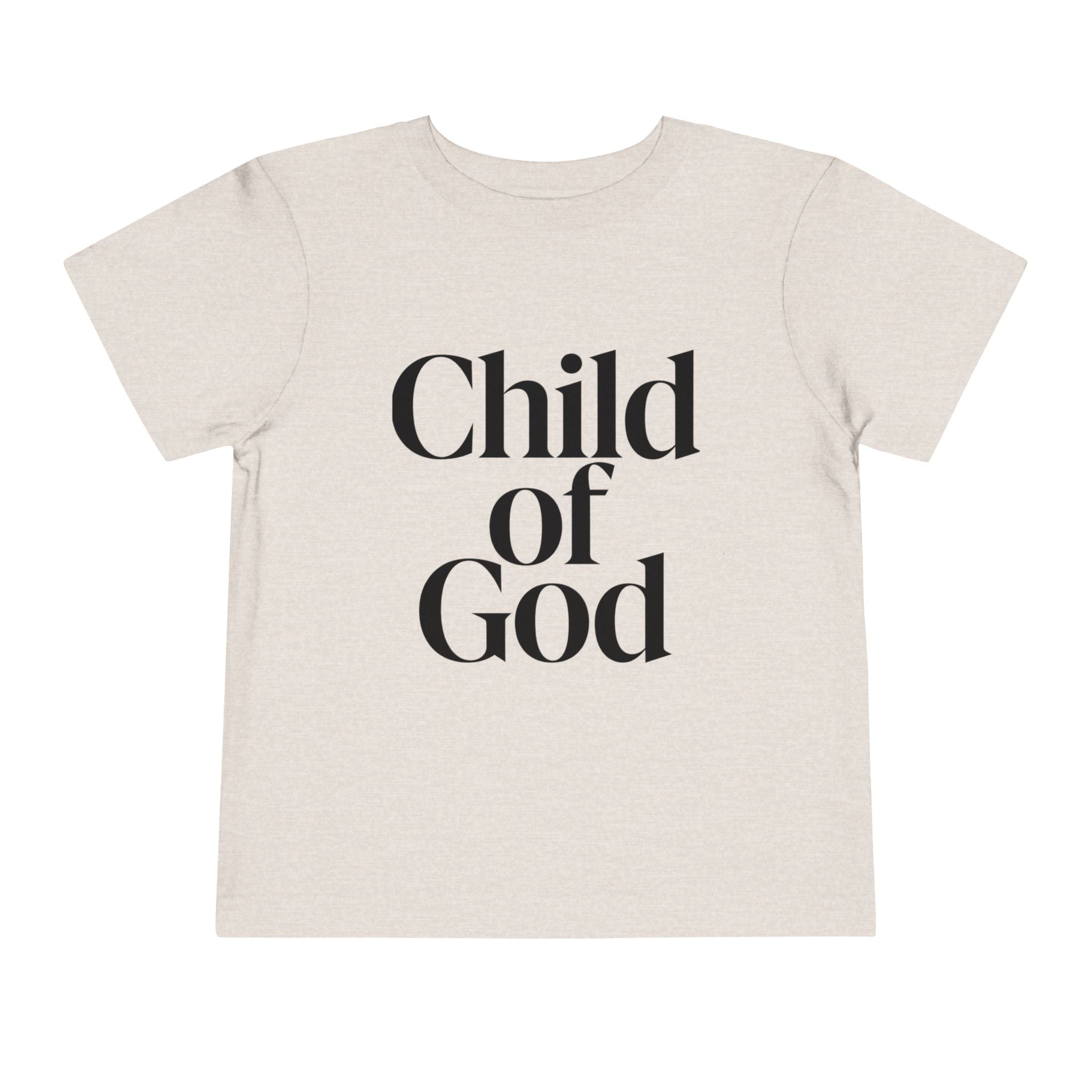 Toddler Tee – "Child of God" Faith Graphic