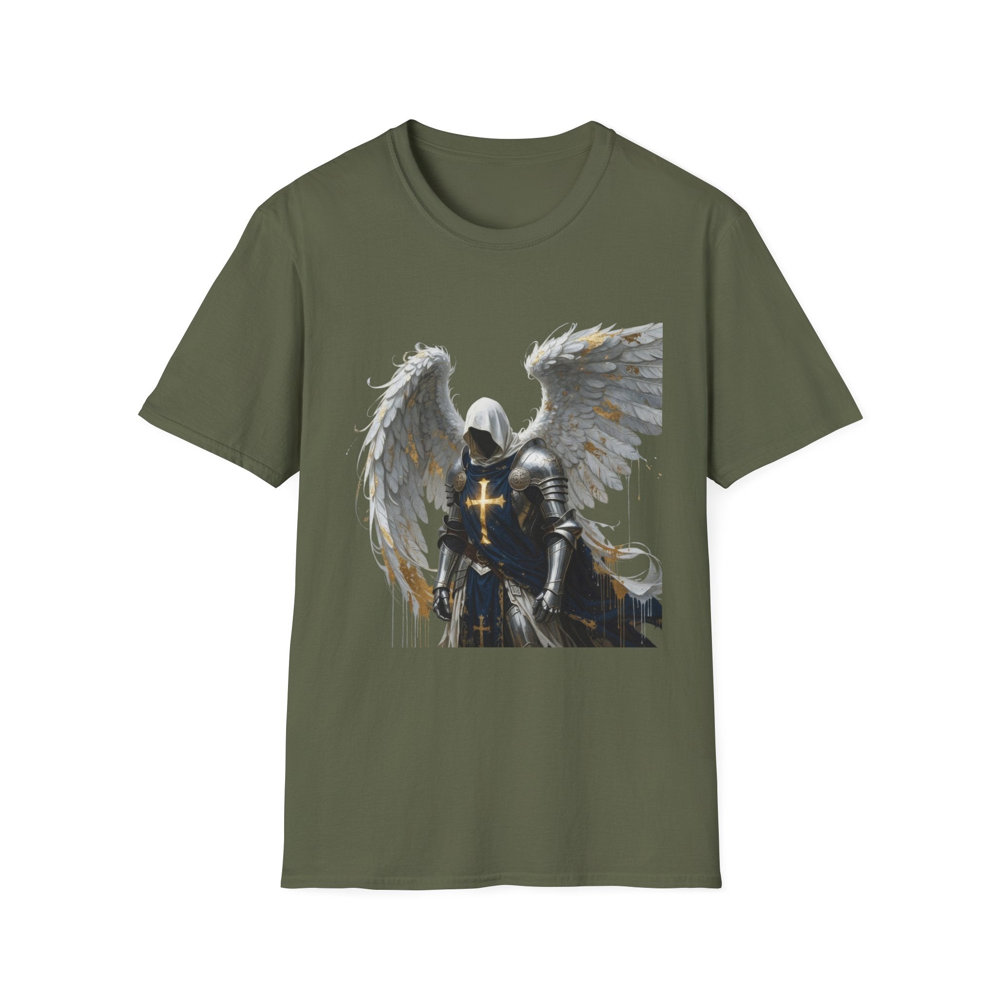 Angel Knight T-Shirt — Gothic Winged Crusader Graphic Tee