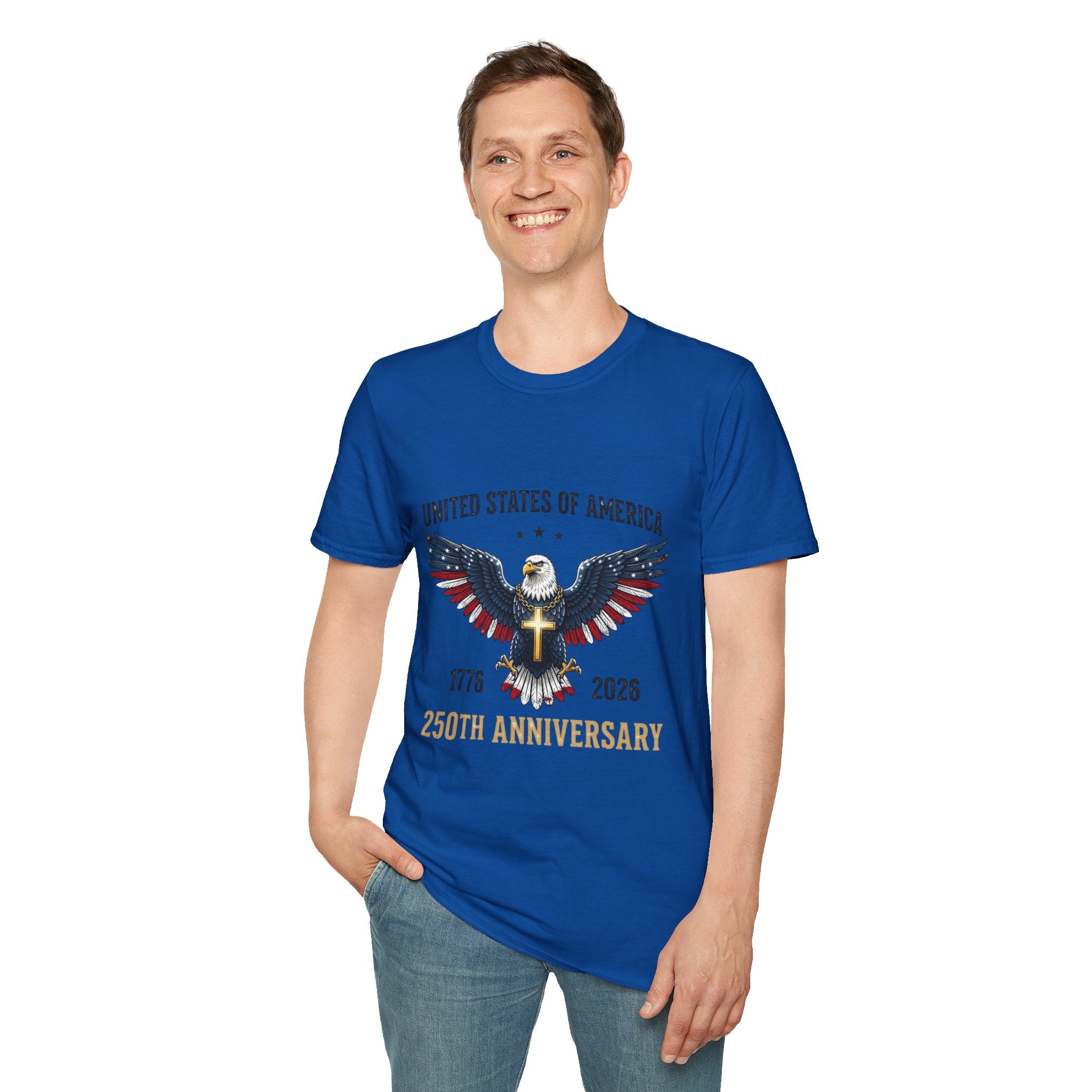 American Eagle Graphic T-Shirt — United States of America 1776–2026 Patriotic Tee