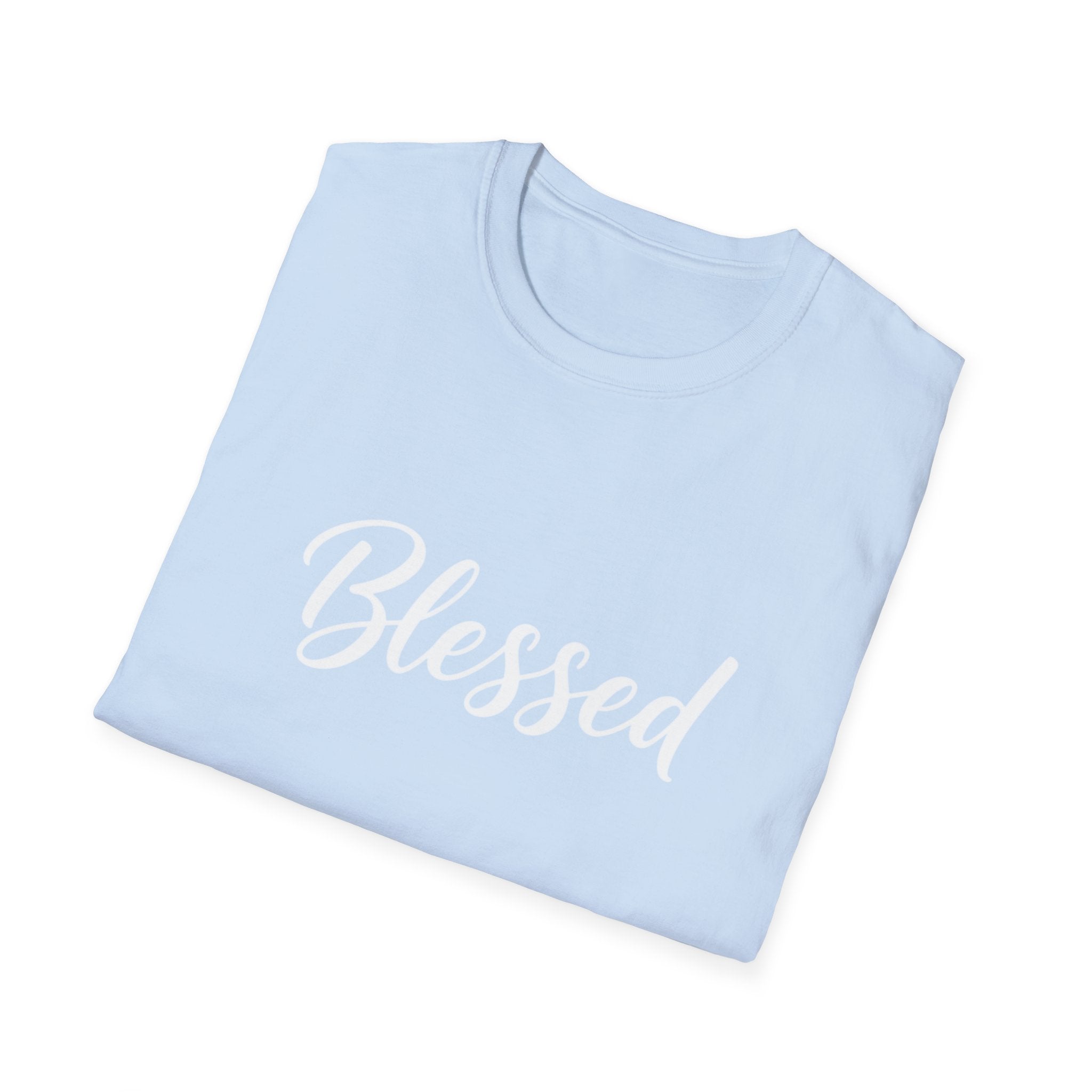 Blessed Script T-Shirt — Inspirational Faith Graphic Tee