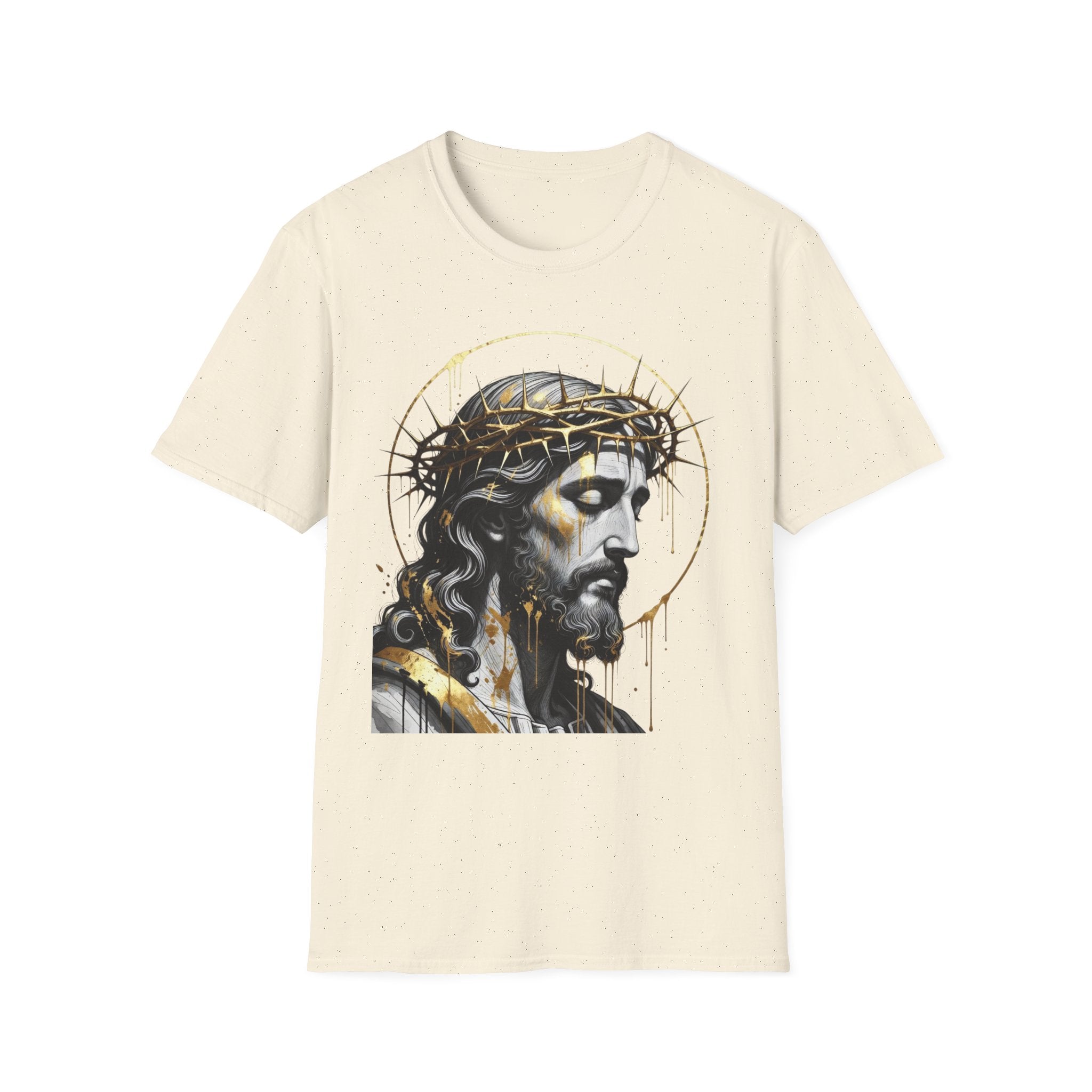 Jesus Portrait T-Shirt — Crown of Thorns Christian Tee