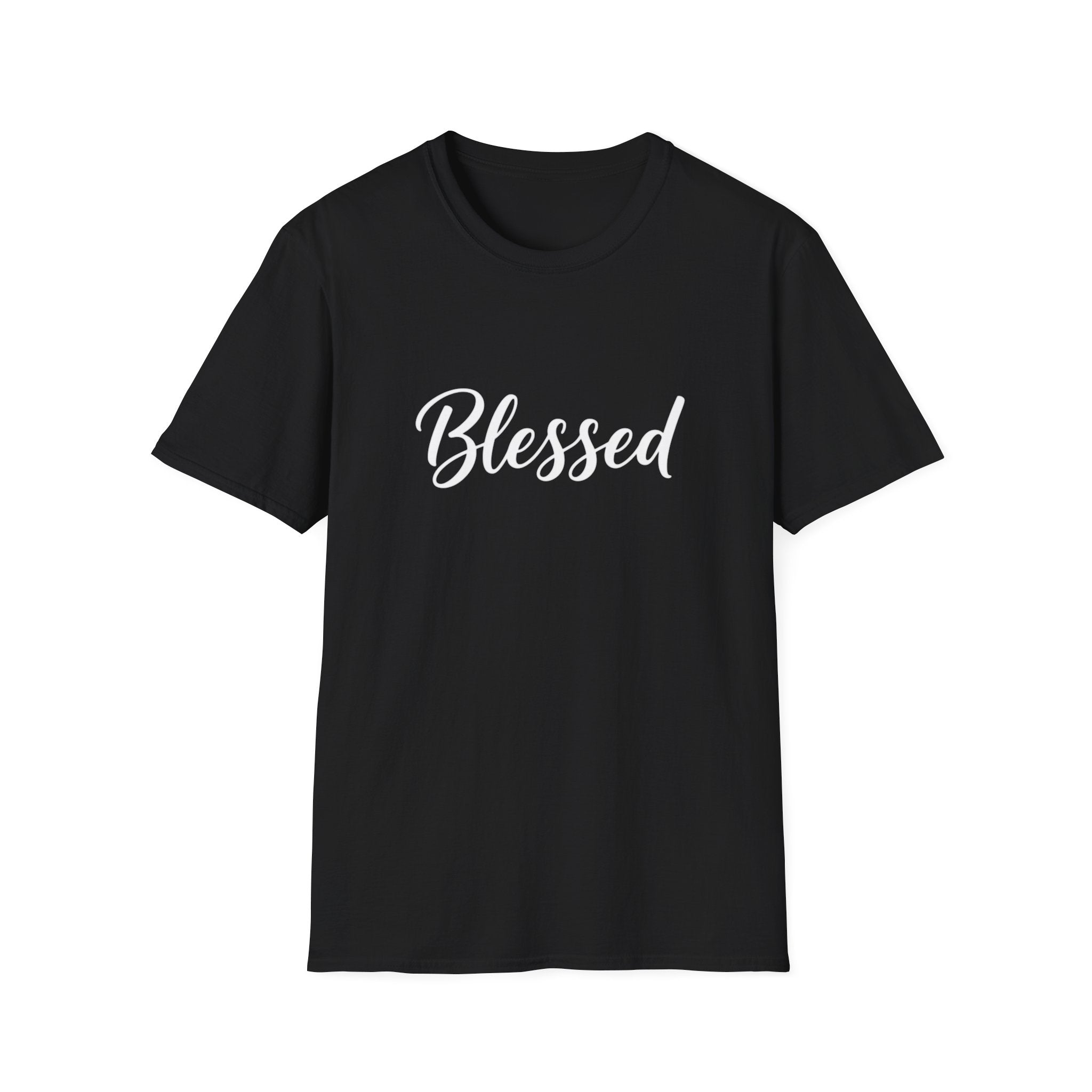 Blessed Script T-Shirt — Inspirational Faith Graphic Tee