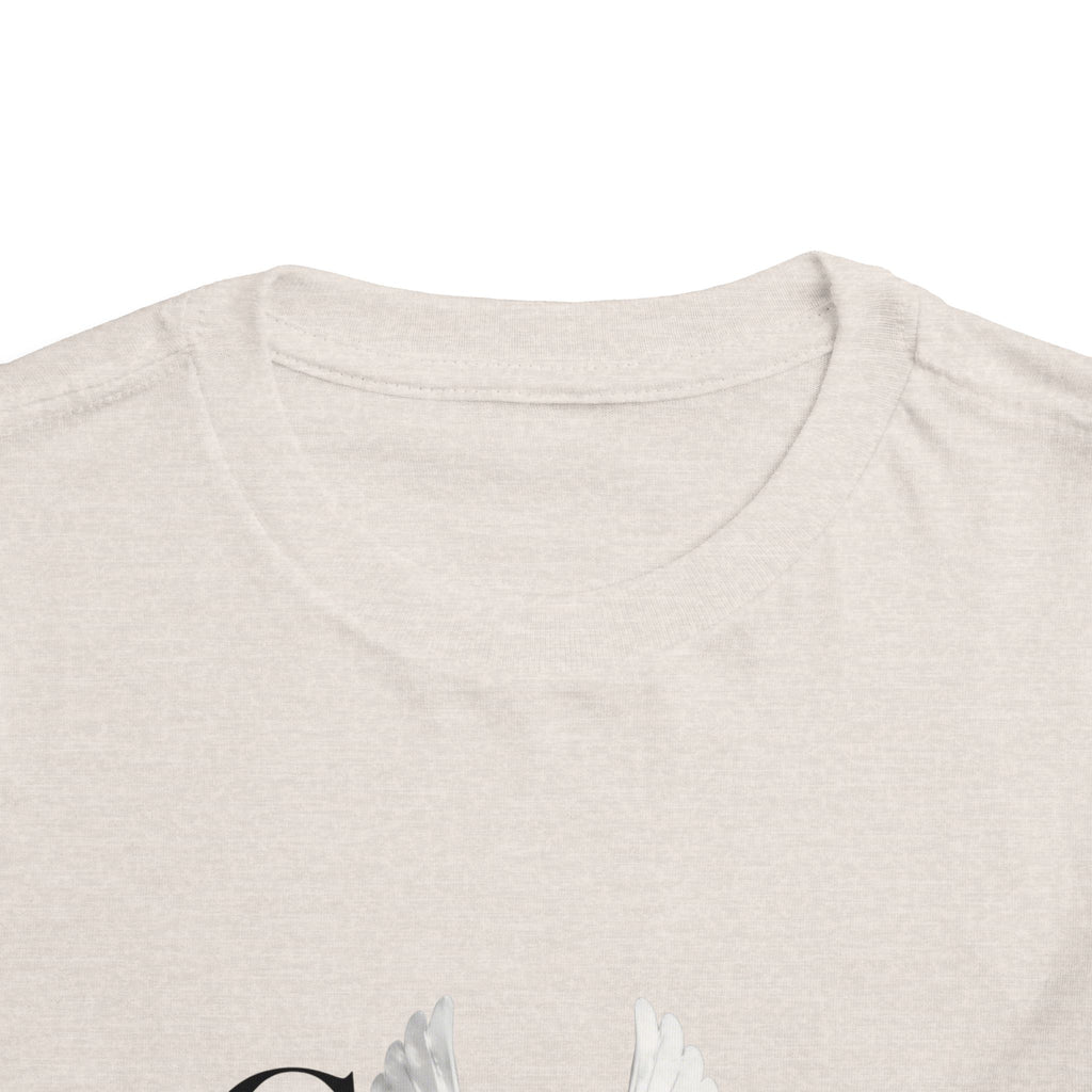 Toddler Tee — "Grace Wins" Dove Graphic Christian Short Sleeve Shirt