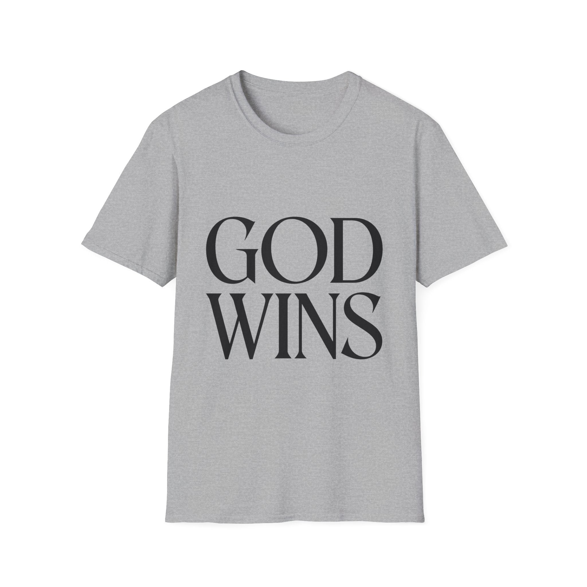 God Wins T-Shirt — Inspirational Christian Faith Tee
