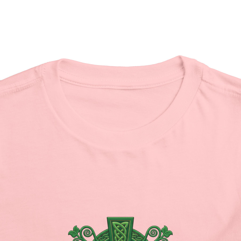 Toddler Tee — Green Celtic Cross Graphic (St. Patrick’s Day)