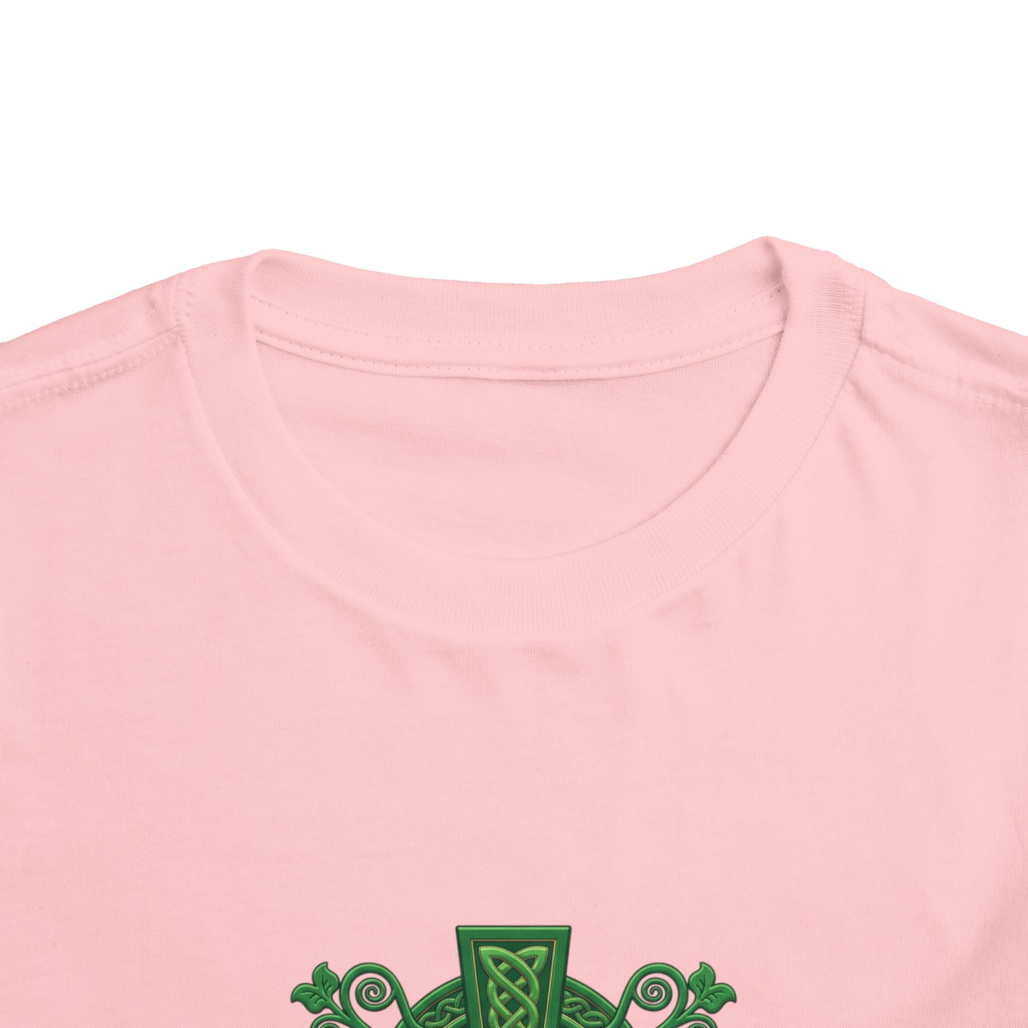 Toddler Tee — Green Celtic Cross Graphic (St. Patrick’s Day)