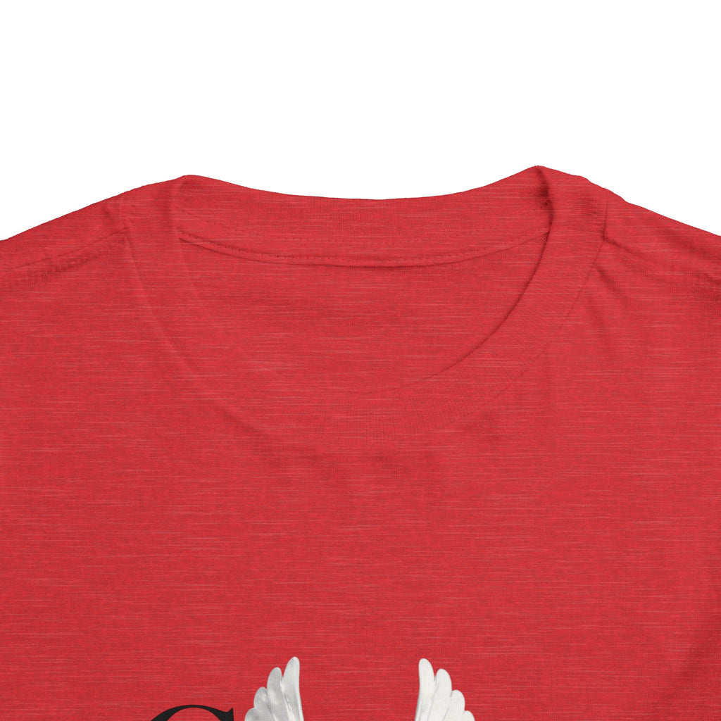 Toddler Tee — "Grace Wins" Dove Graphic Christian Short Sleeve Shirt