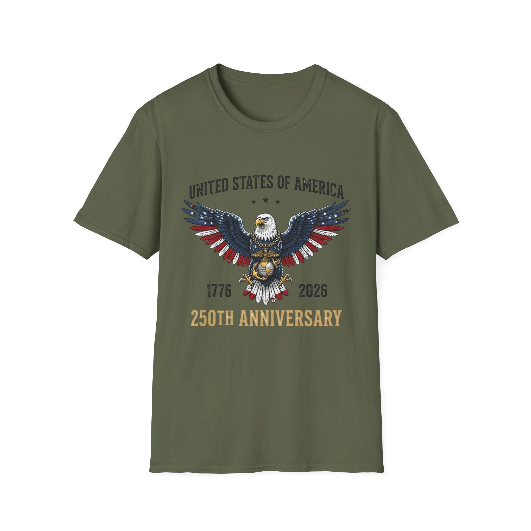 United States of America Eagle T-Shirt — 250th Anniversary 1776–2026 Patriotic Tee