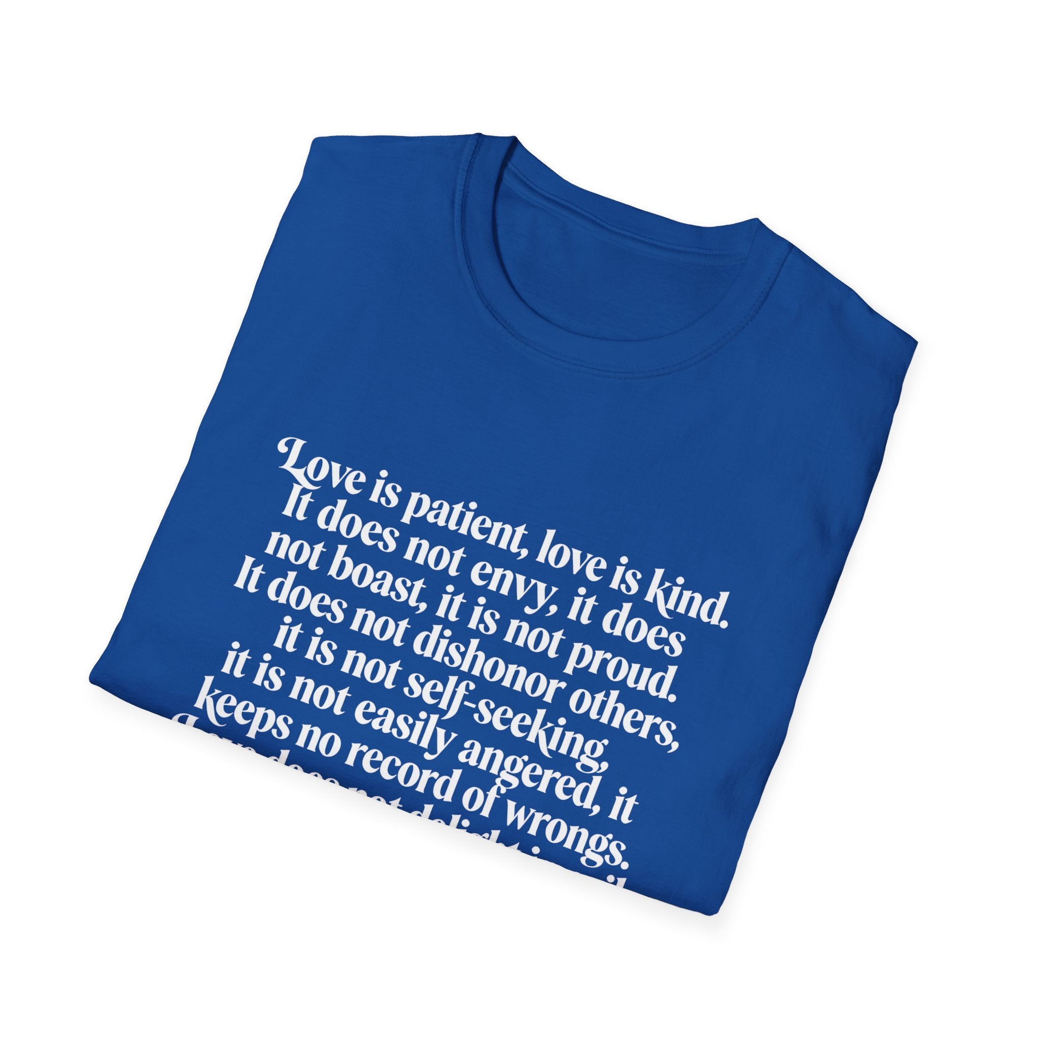 Love Is Patient Tee — 1 Corinthians 13 Inspirational Christian T-Shirt