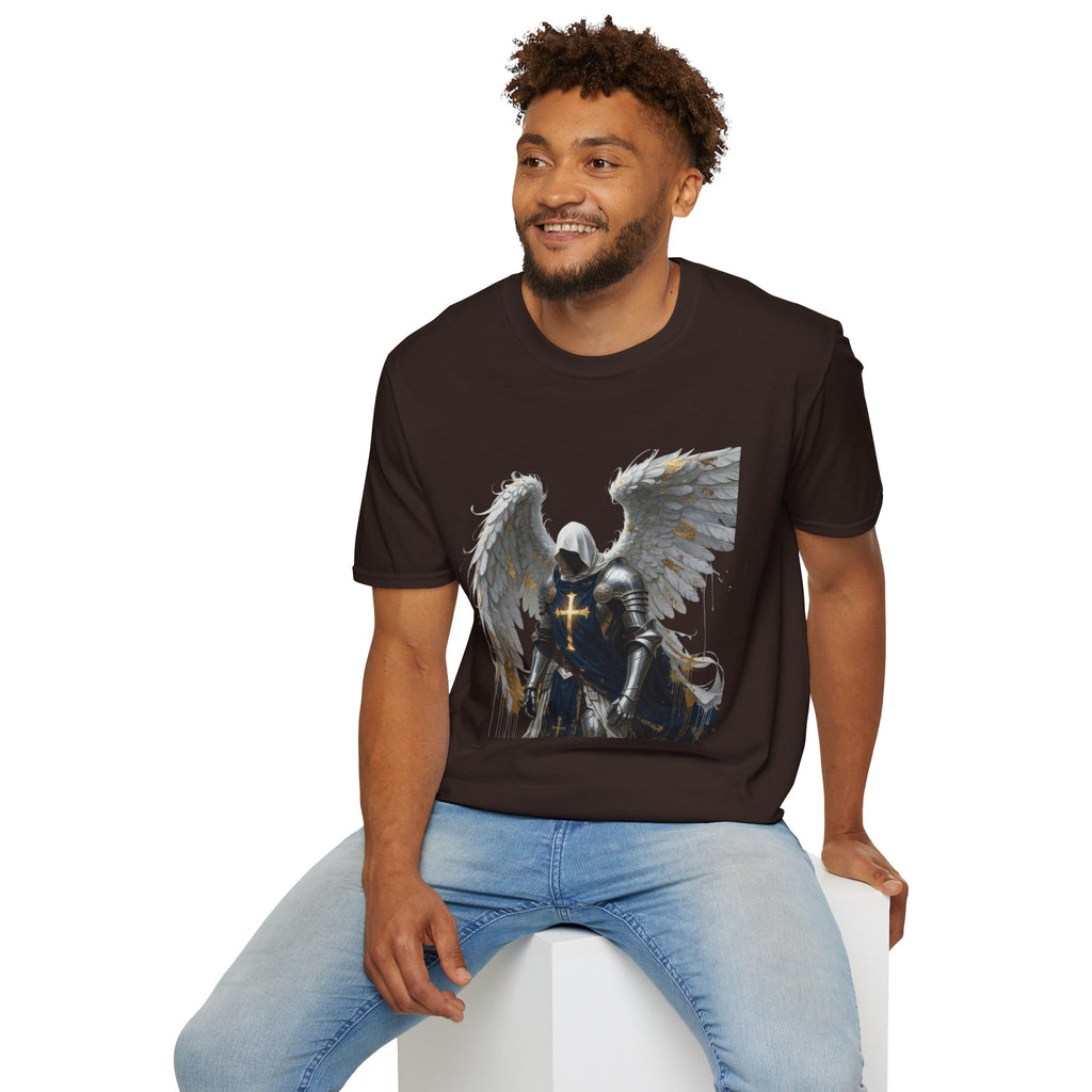 Angel Knight T-Shirt — Gothic Winged Crusader Graphic Tee