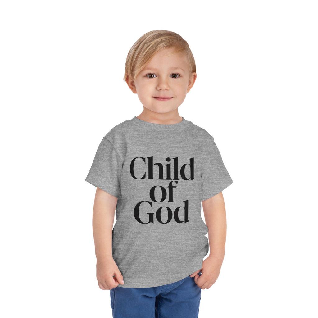 Toddler Tee – "Child of God" Faith Graphic