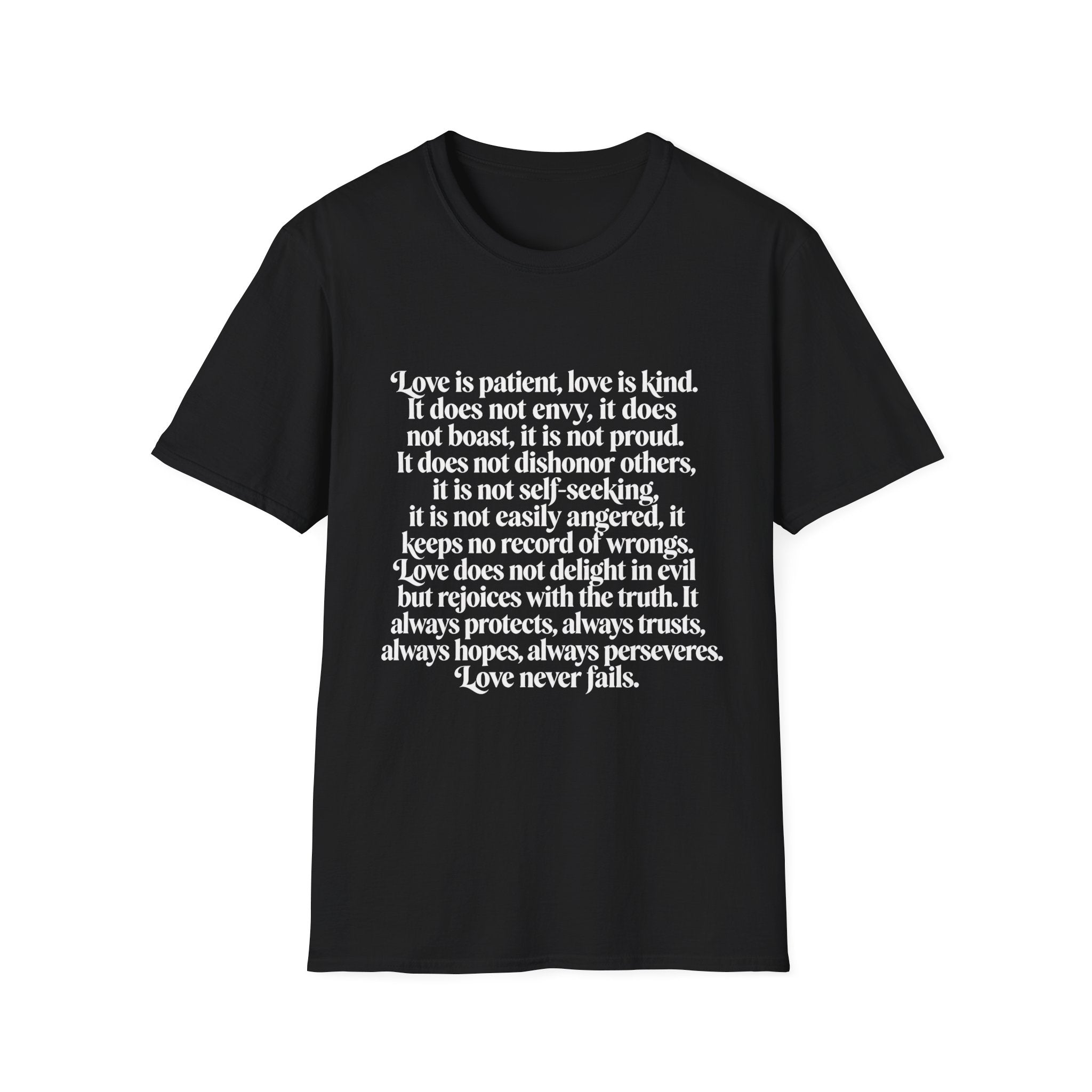 Love Is Patient Tee — 1 Corinthians 13 Inspirational Christian T-Shirt