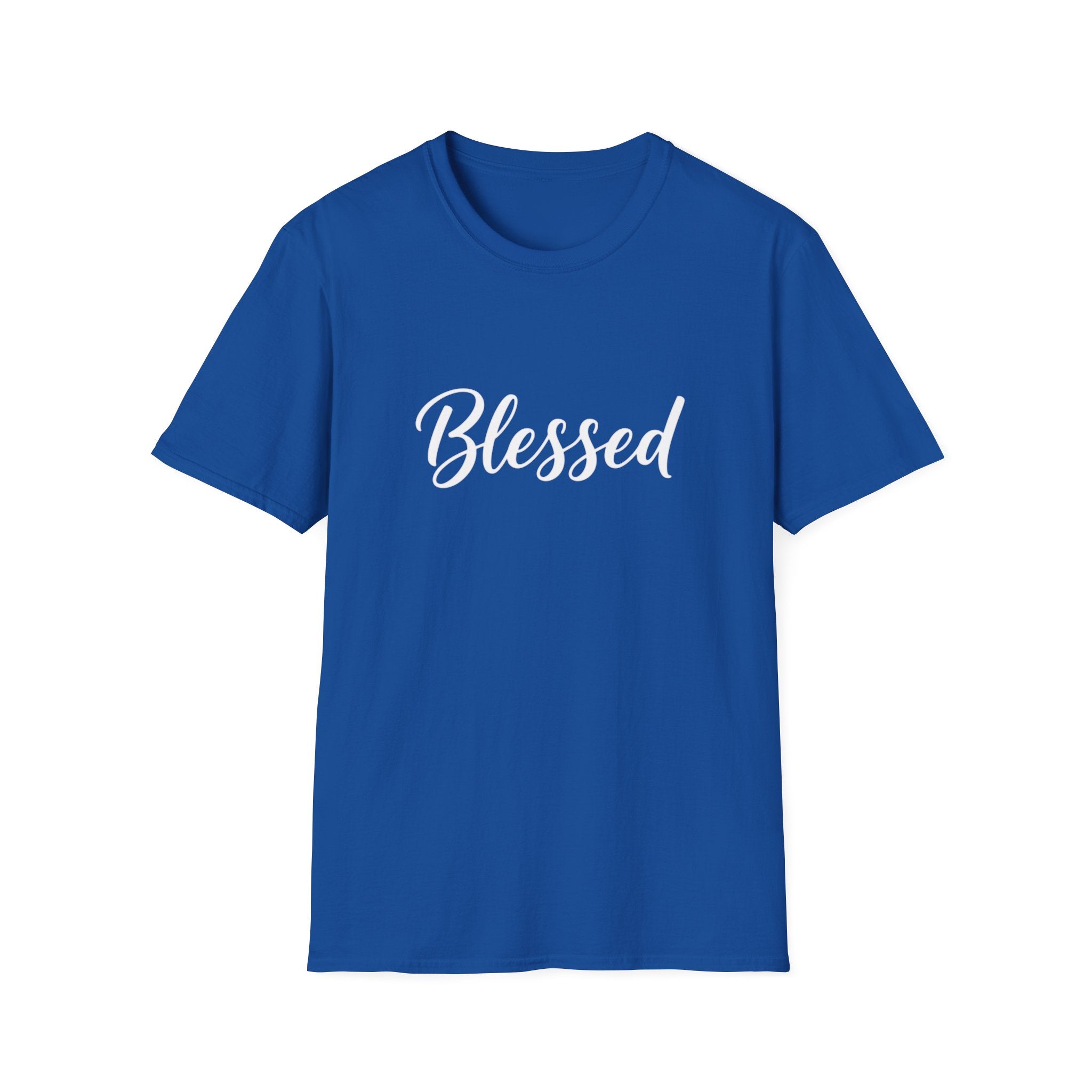 Blessed Script T-Shirt — Inspirational Faith Graphic Tee