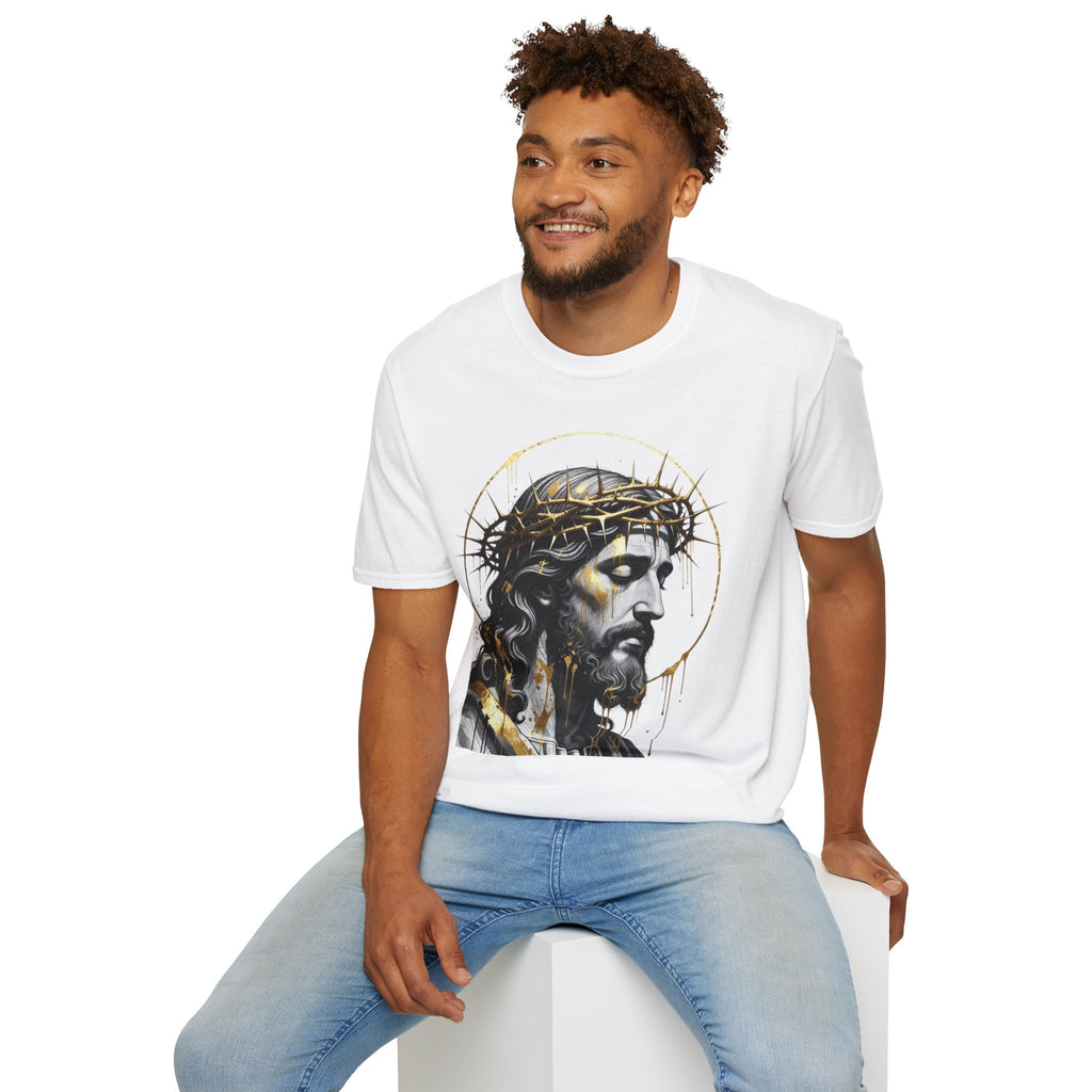 Jesus Portrait T-Shirt — Crown of Thorns Christian Tee