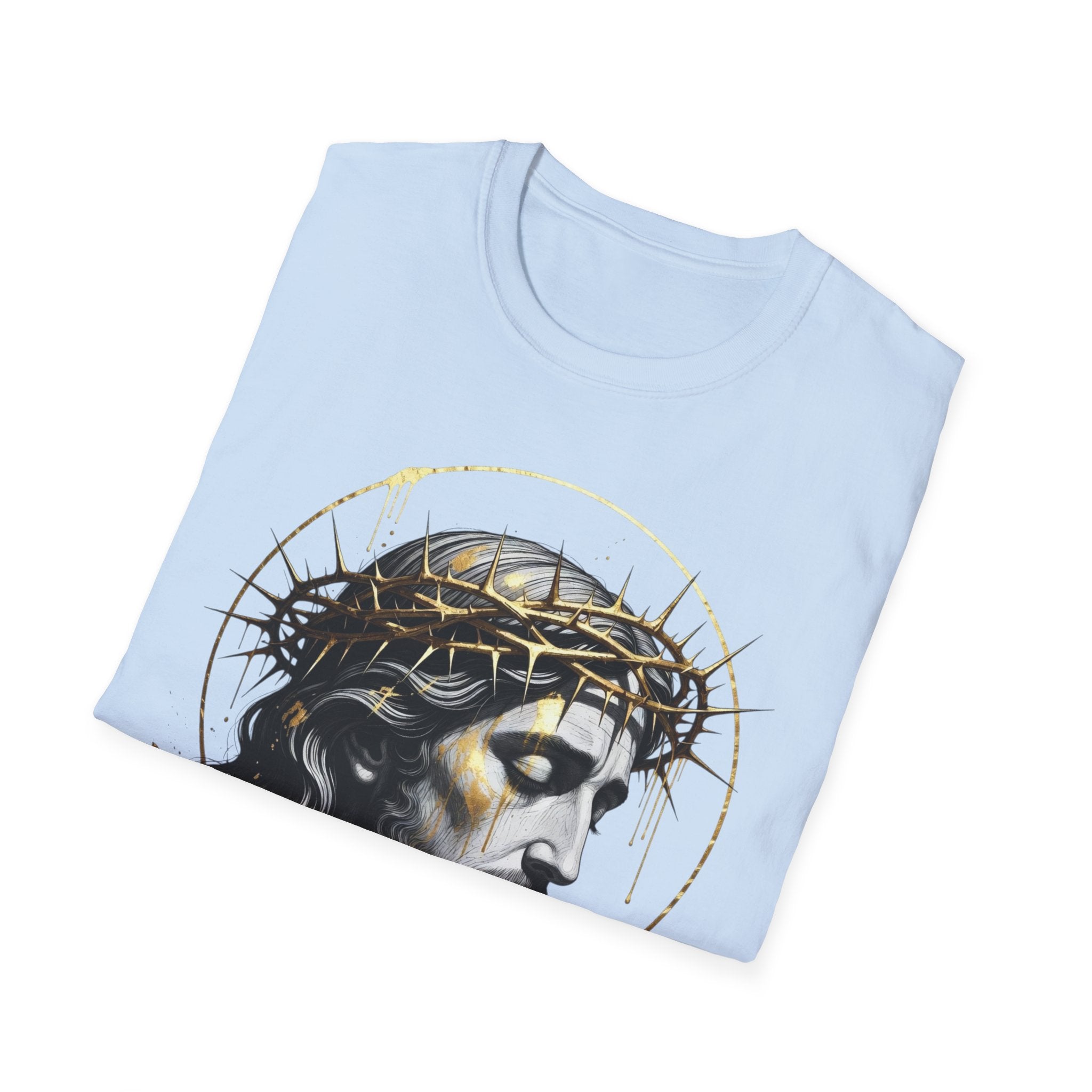 Jesus Portrait T-Shirt — Crown of Thorns Christian Tee